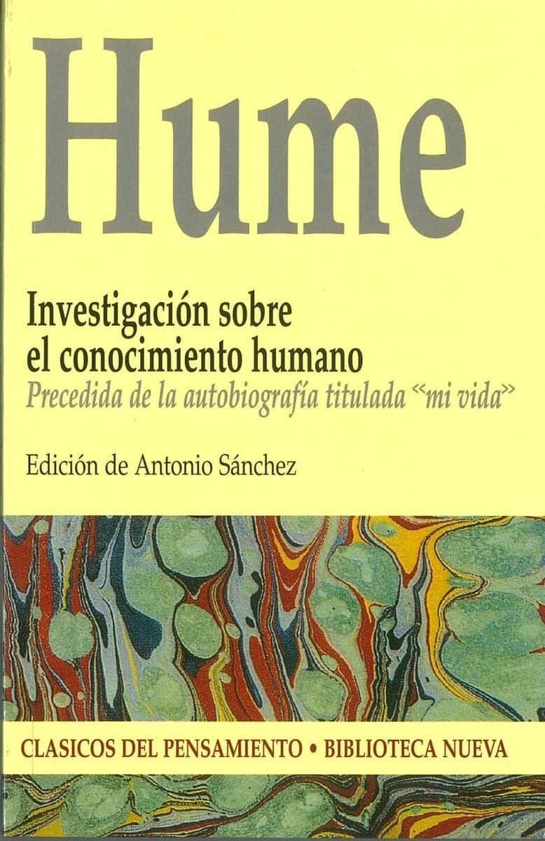 Portada de Investigación sobre el conocimiento humano: Precedida de la autobiografia titulada "Mi vida" (Clásicos del Pensamiento)