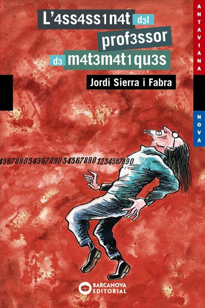 Portada de L'4SS4SS1N4T D3L PROF3SSOR D3 M4T3M4T1QU3S (Llibres infantils i juvenils - Antaviana - Antaviana Blava)