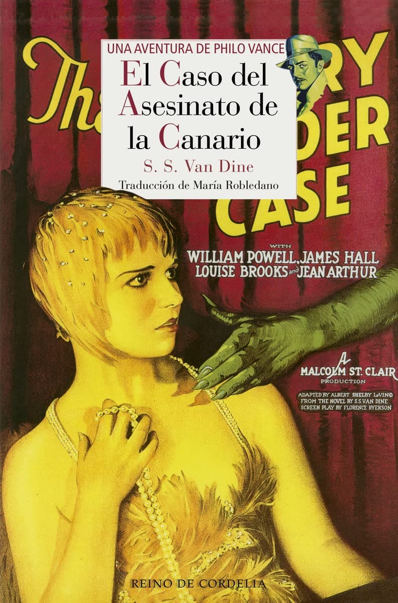 Portada de El caso del asesinato de la Canario: Una aventura de Philo Vance: 84 (Literatura Reino de Cordelia)