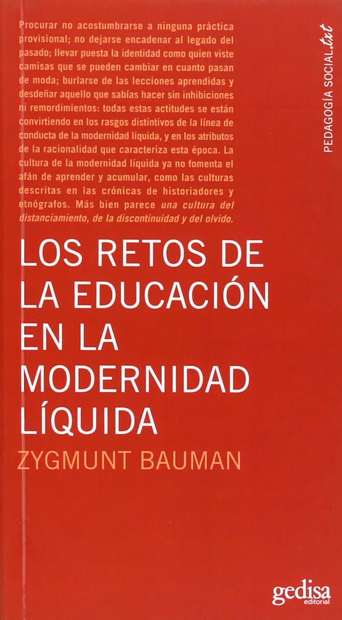 Portada de Los Retos De La Educación En La Modernidad Líquida