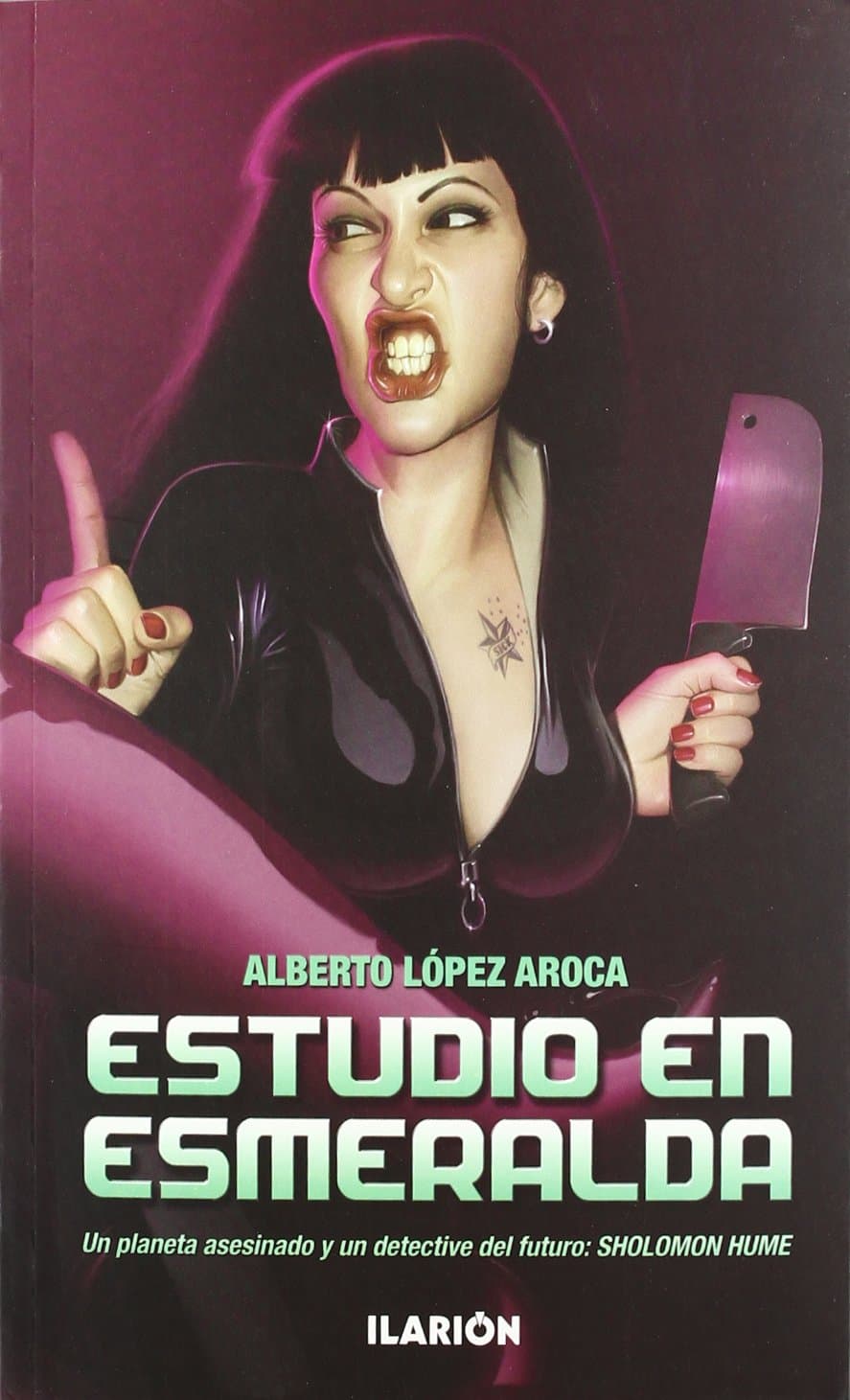 Portada de Estudio en esmeralda: Un planeta asesinado y un detective del futuro: Sholomon Hum (Serie Negra)
