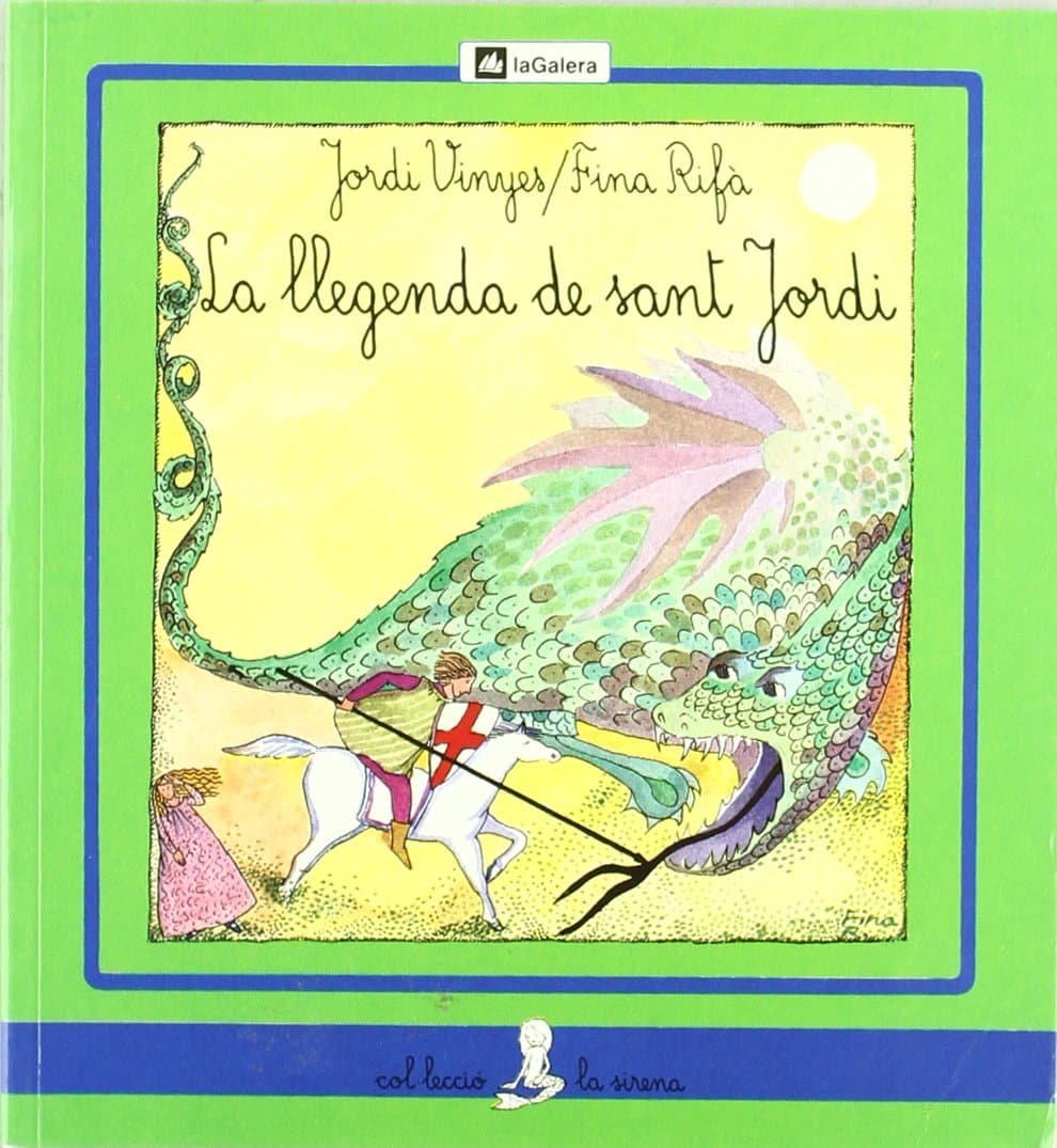 Portada de La llegenda de sant Jordi (lletra lligada) (La Sirena)