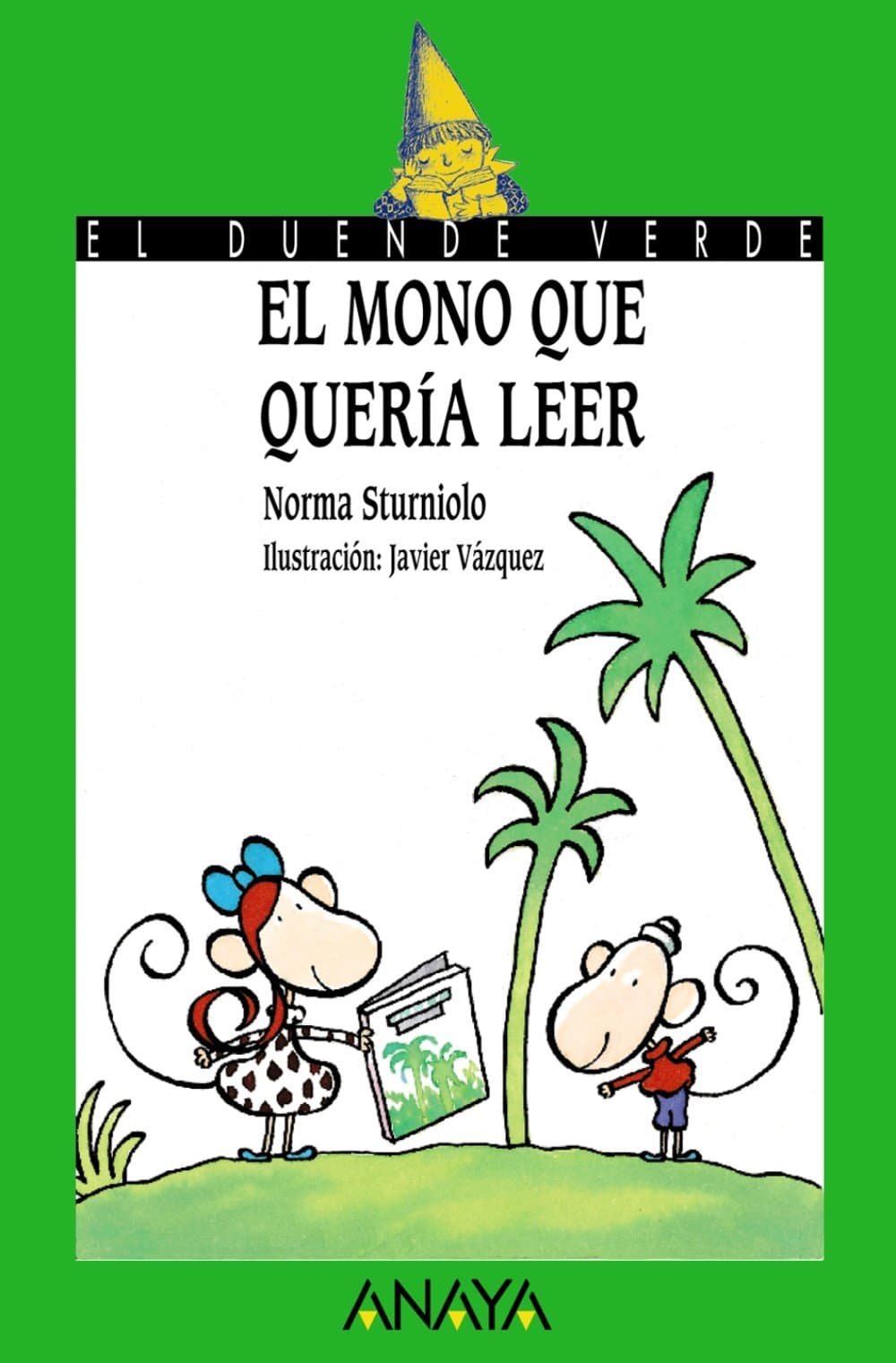 Portada de El mono que quería leer (LITERATURA INFANTIL - El Duende Verde)
