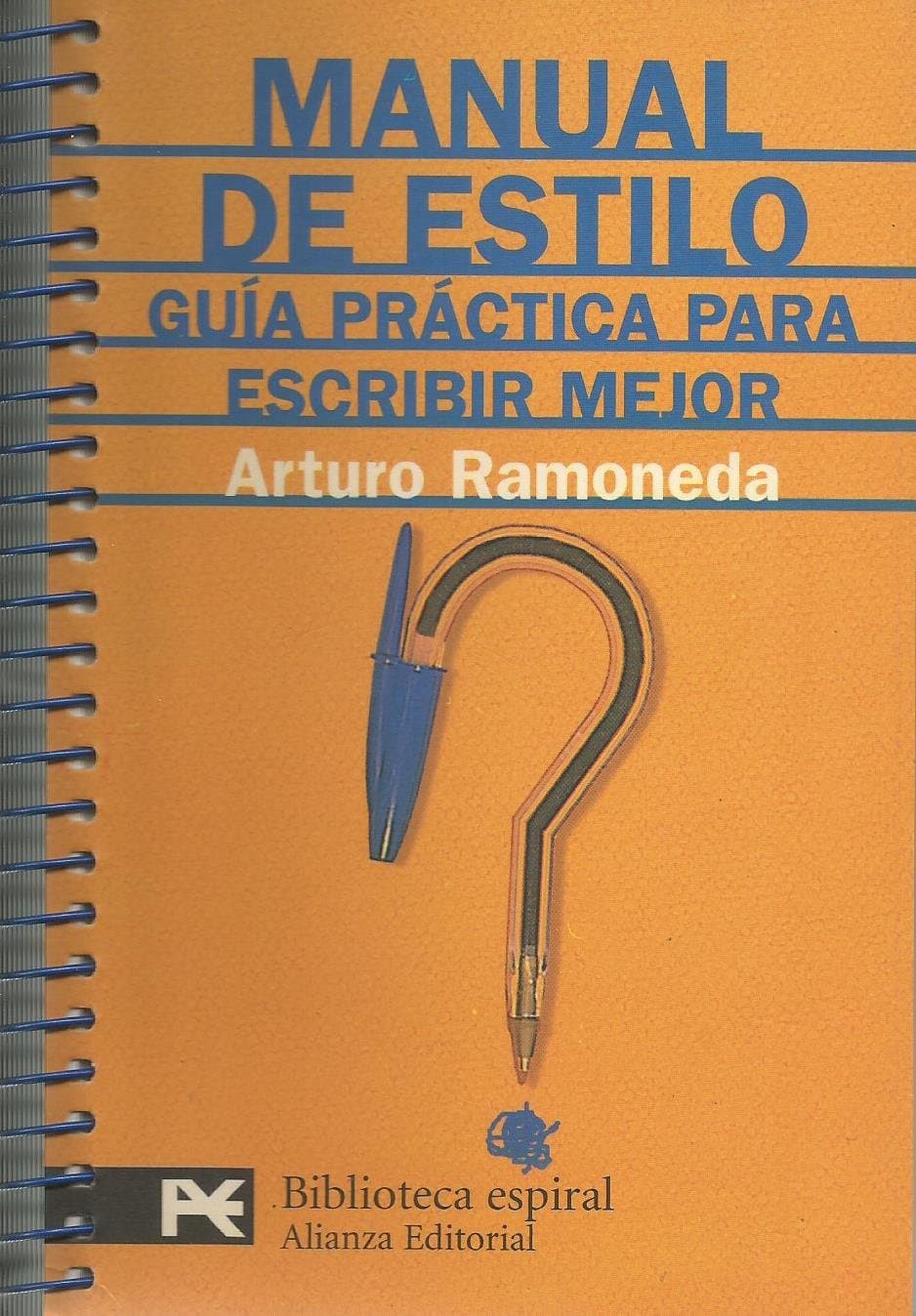 Portada de MANUAL DE ESTILO-ALIANZA (BIBLIOTECA ESPIRAL (LB))