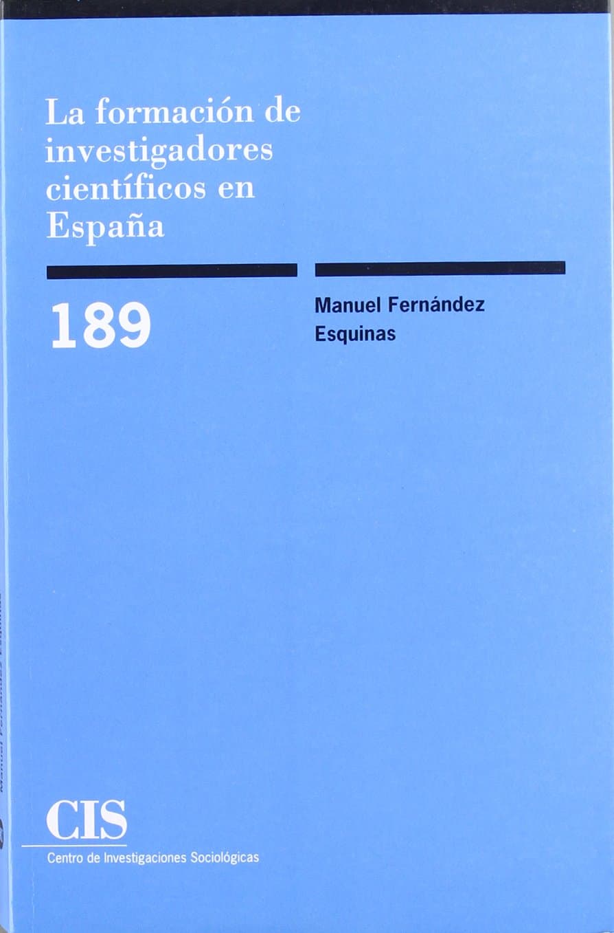 Portada de La formación de investigadores científicos en España