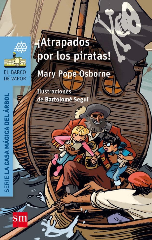 Portada de ¡Atrapados por los piratas! (El Barco de Vapor Azul)