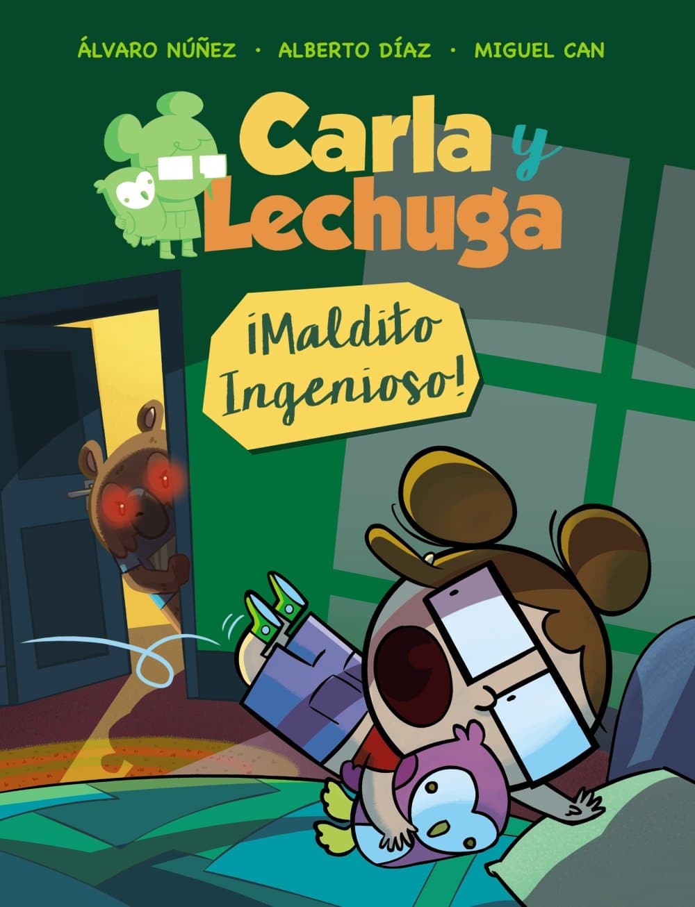 Portada de Carla y Lechuga 1. ¡Maldito Ingenioso! (LITERATURA INFANTIL - Lechuza Detective)