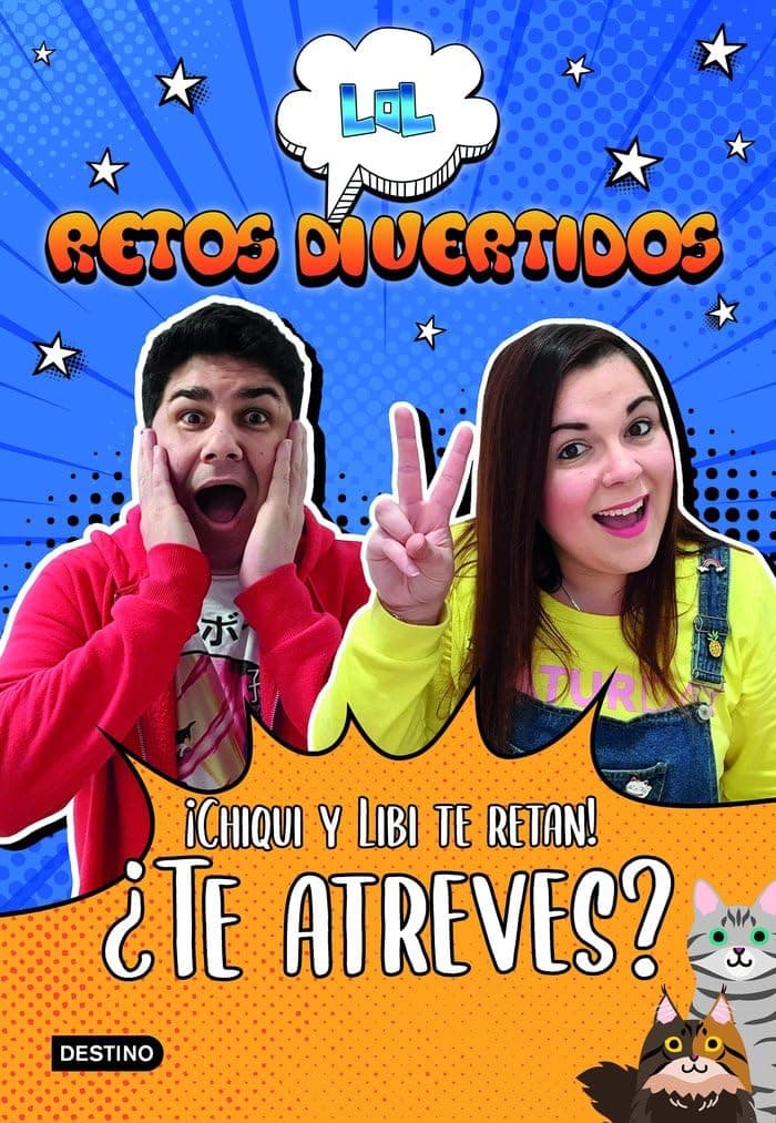 Portada de LOL Retos Divertidos. ¡Chiqui y Libi te retan! ¿Te atreves?: 1 (Jóvenes influencers)