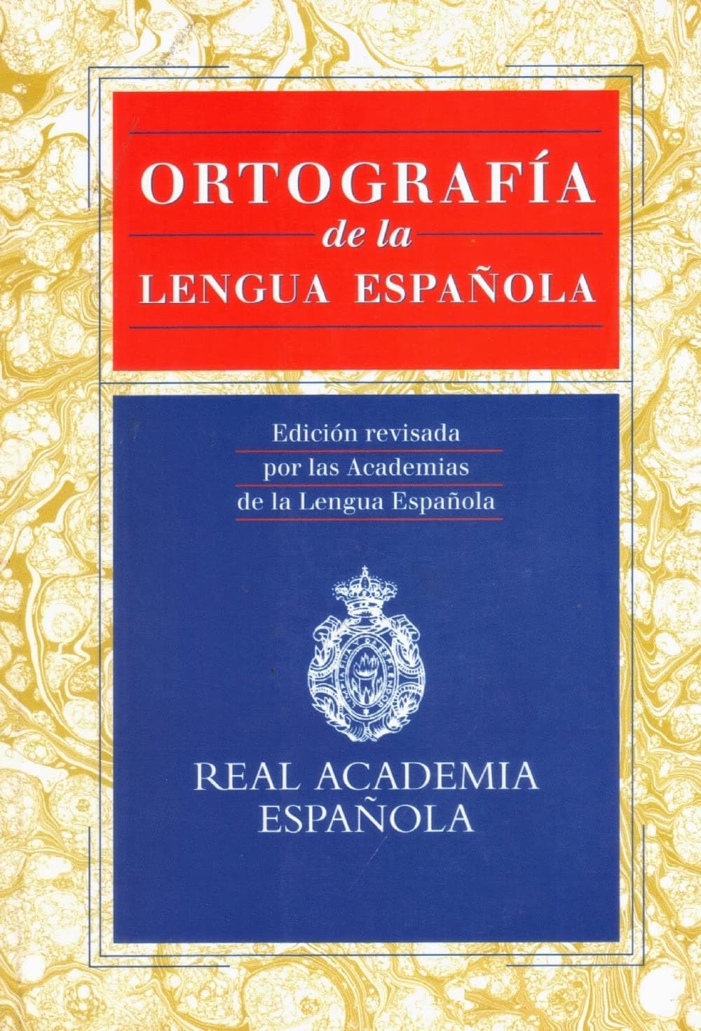 Portada de Ortografía de la Lengua Española