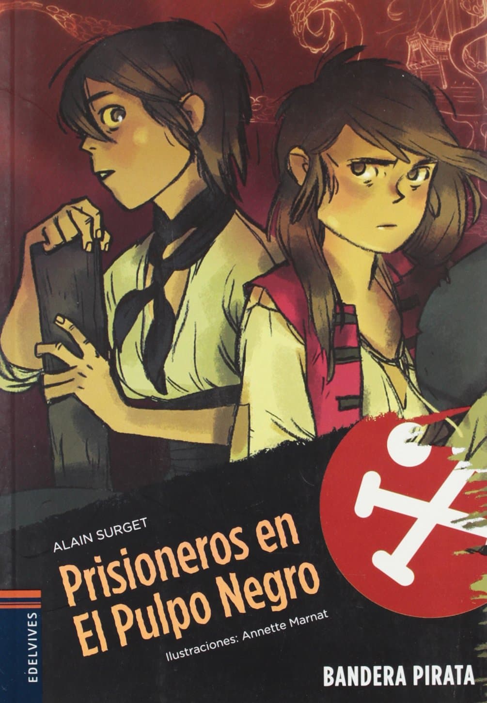 Portada de Prisioneros en el Pulpo Negro: 6 (Bandera pirata)