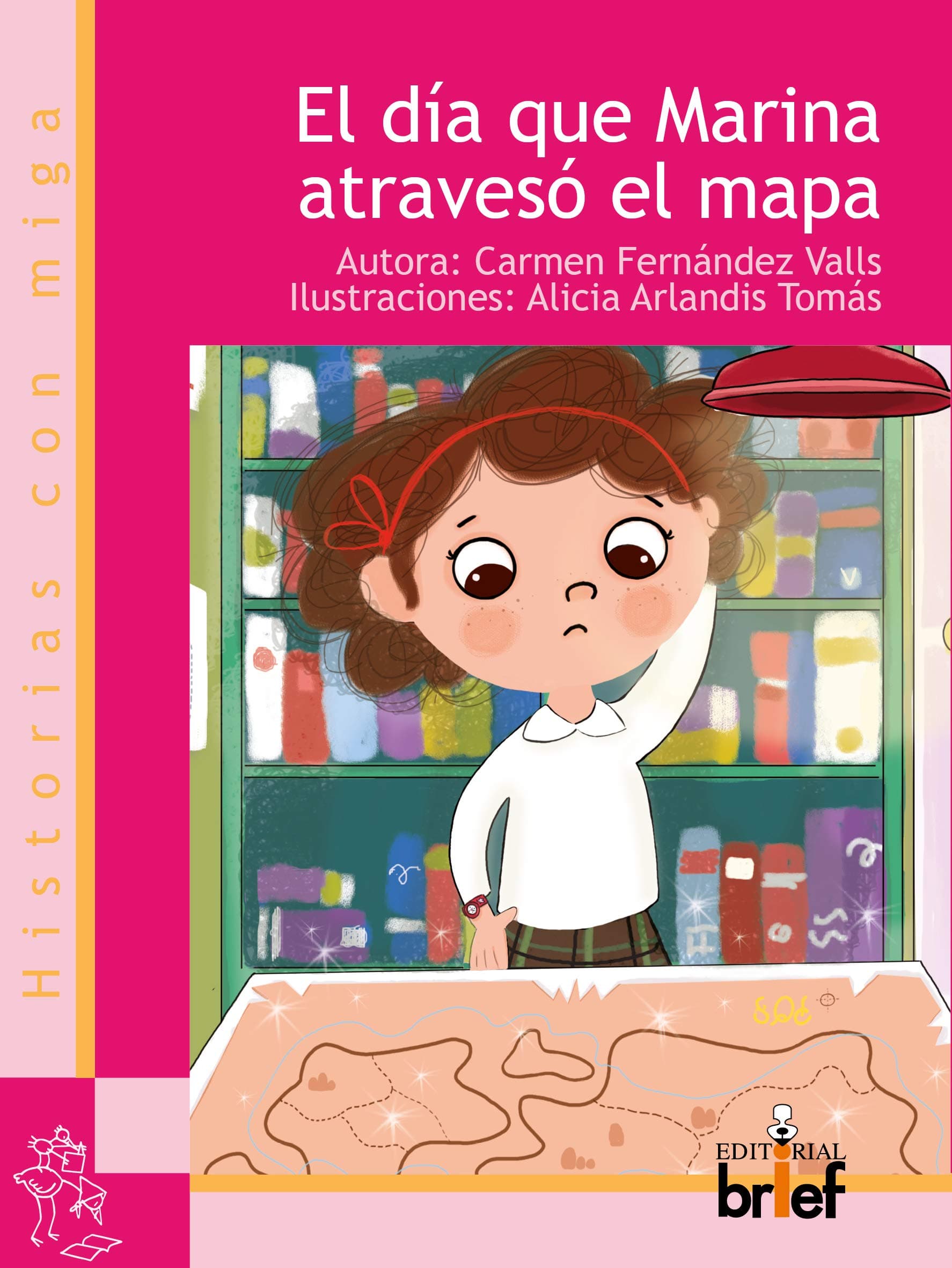 Portada de El día que Marina atravesó el mapa (Historias con Miga)