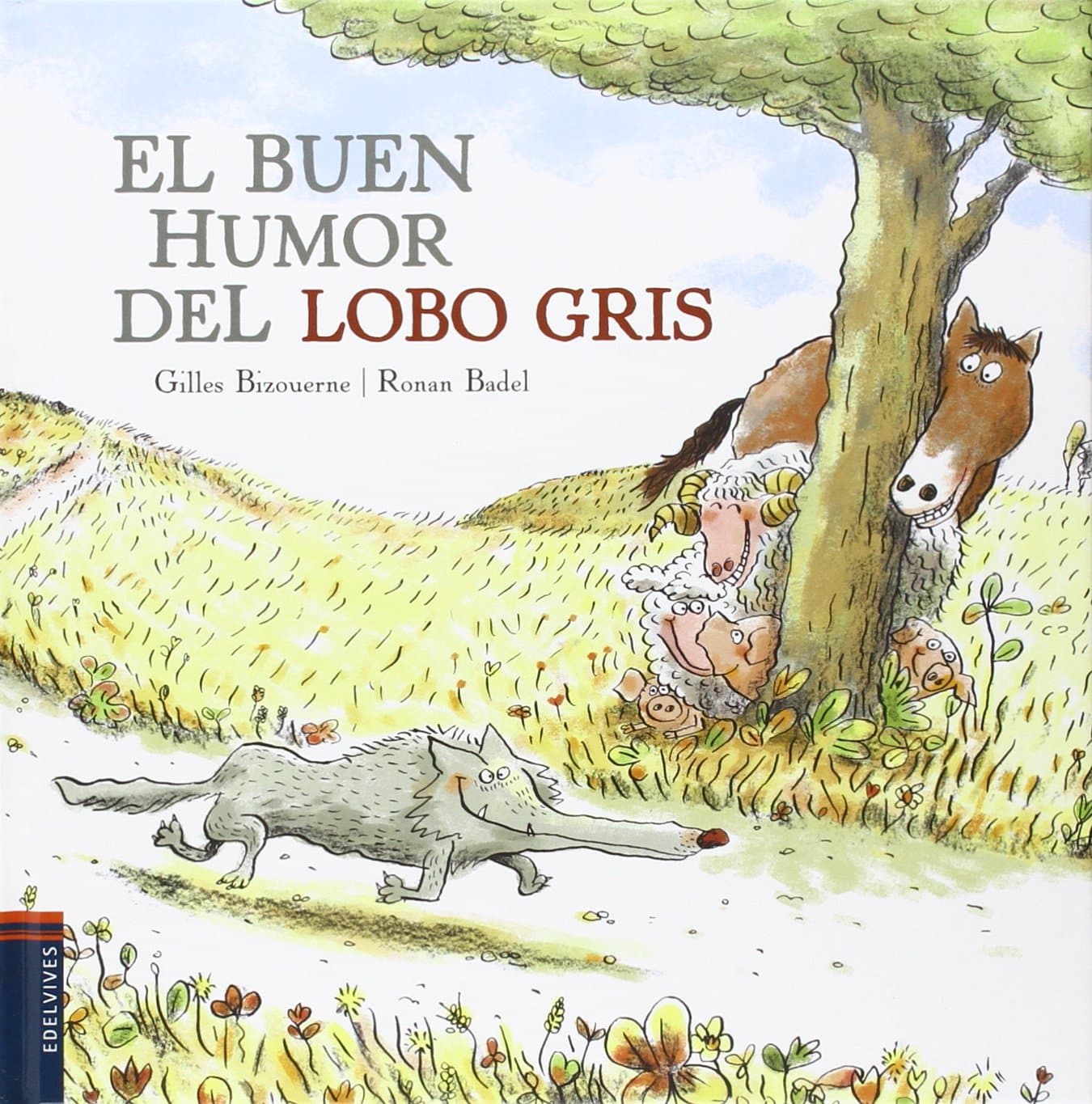 Portada de El buen humor del lobo gris (Álbumes ilustrados)