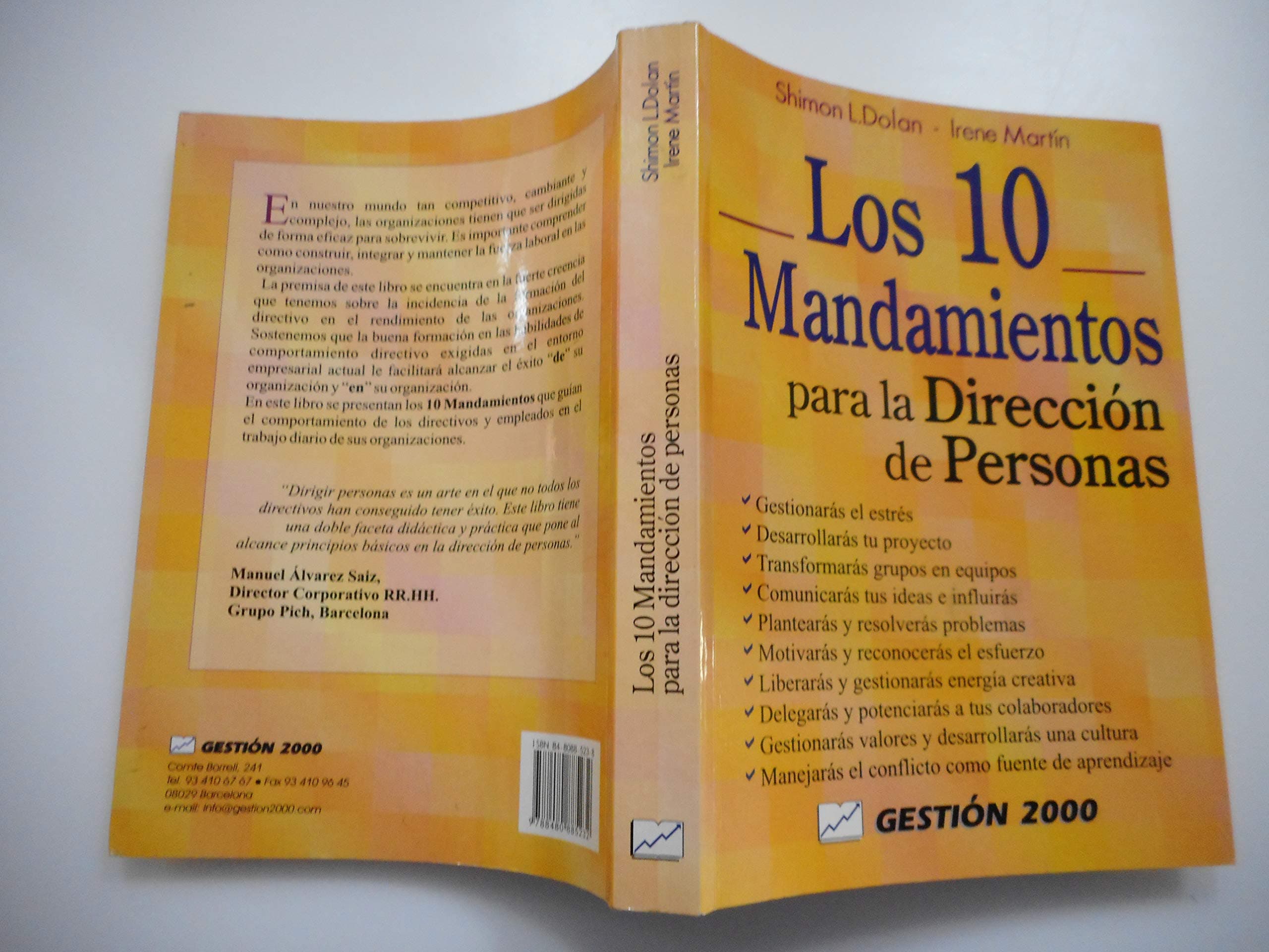 Portada de Los 10 Mandamientos Para LA Direccion De Personas