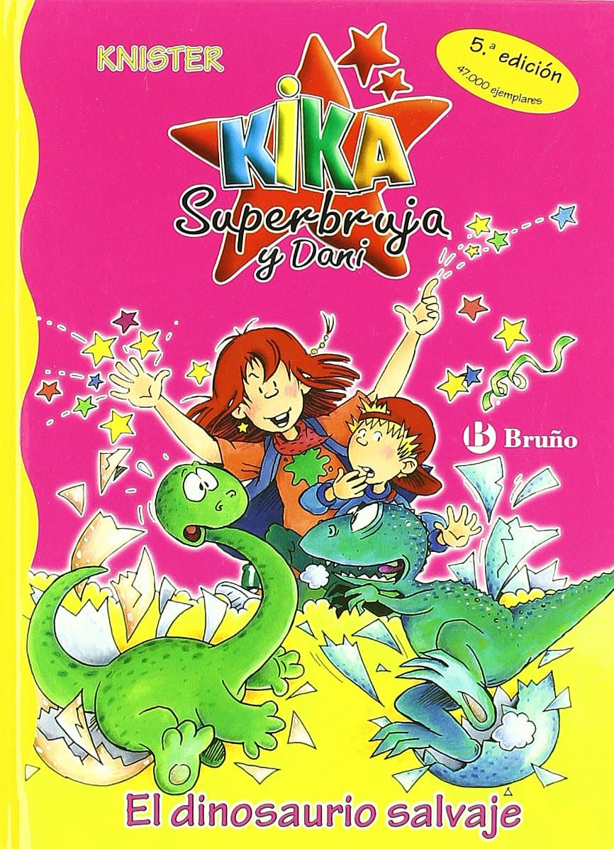 Portada de El dinosaurio salvaje (Castellano - A PARTIR DE 6 AÑOS - PERSONAJES Y SERIES - Kika Superbruja y Dani)
