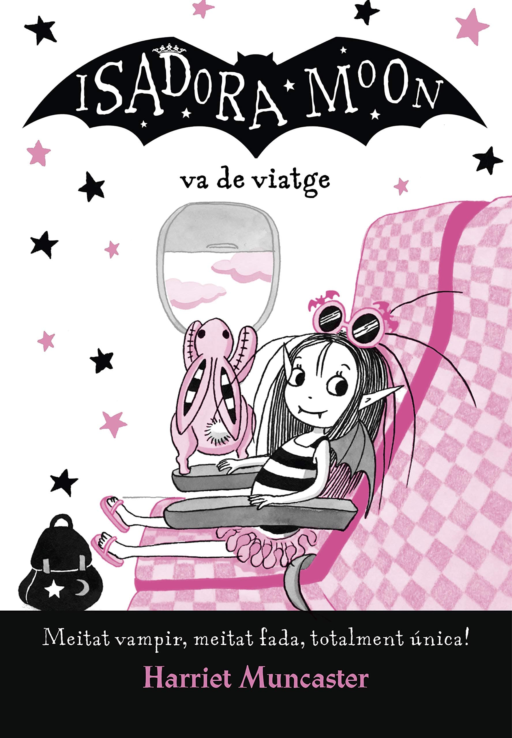 Portada de La Isadora Moon 9 - La Isadora Moon va de viatge: Un llibre màgic amb purpurina a la coberta! (Harriet Muncaster)