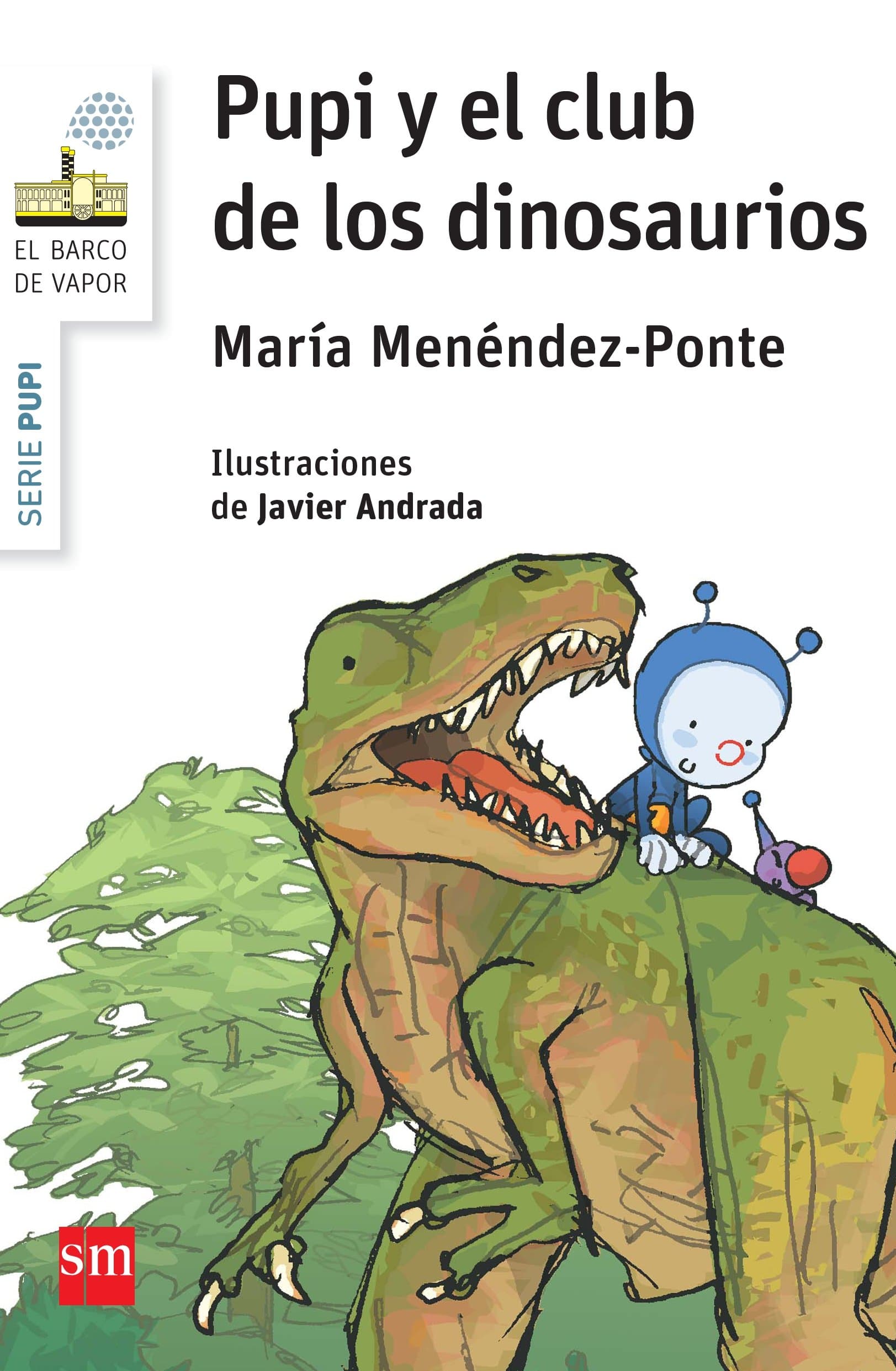 Portada de Pupi y el club de los dinosaurios (El Barco de Vapor Blanca)