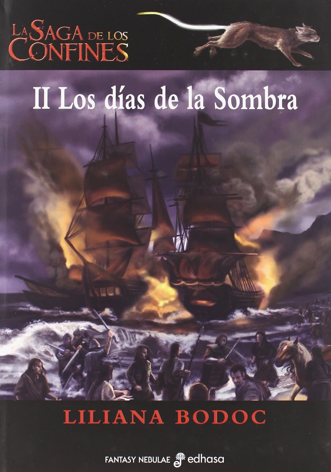Portada de La saga de los confines II. Los d¡as de la Sombra (Fantasy-Nebulae)
