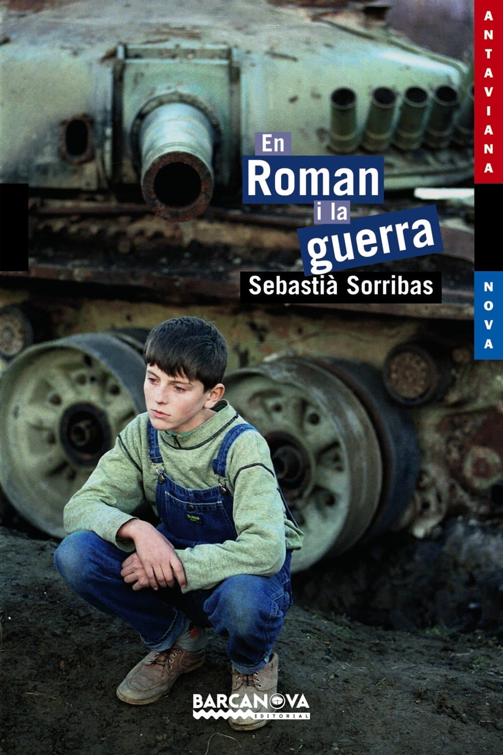 Portada de En Roman i la guerra (Llibres Infantils I Juvenils - Antaviana - Antaviana Blava)
