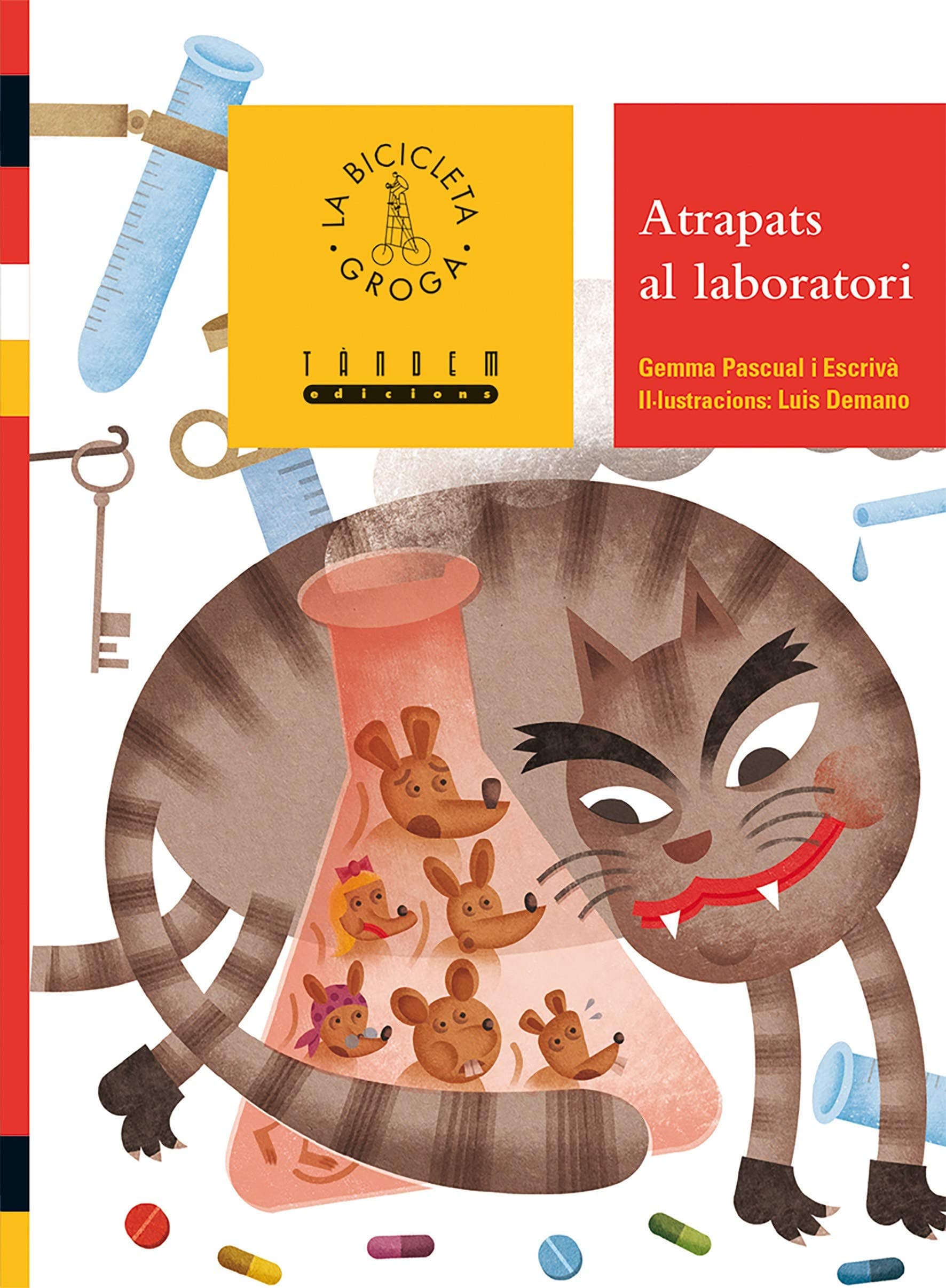 Portada de Atrapats al laboratori: 34 (La bicicleta groga)