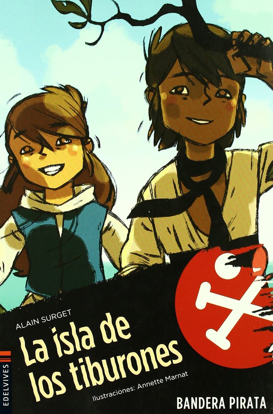 Portada de La isla de los tiburones: 3 (Bandera pirata)