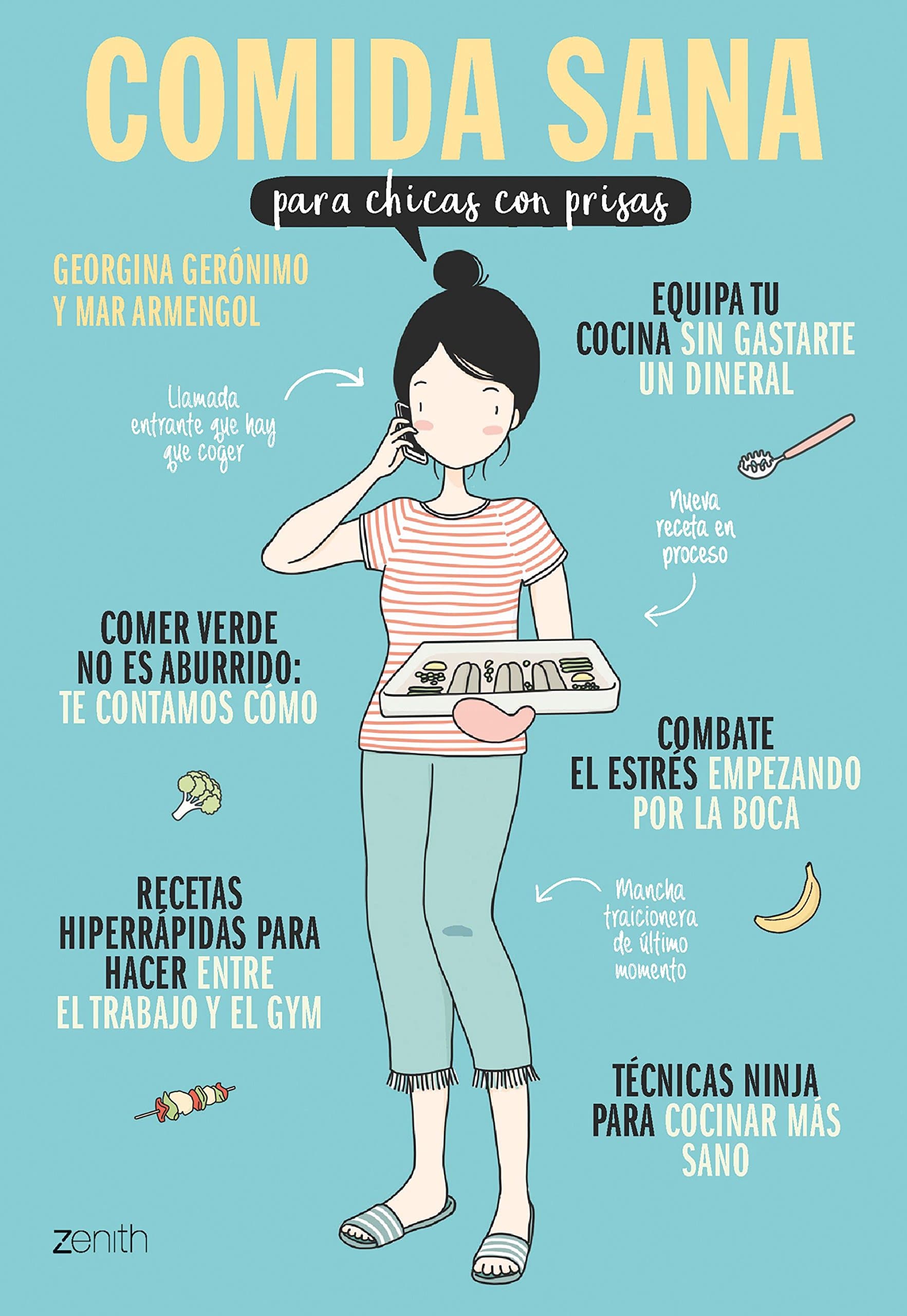 Portada de Comida sana para chicas con prisas