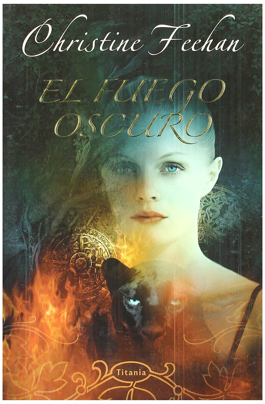 Portada de El fuego oscuro (Titania luna azul)