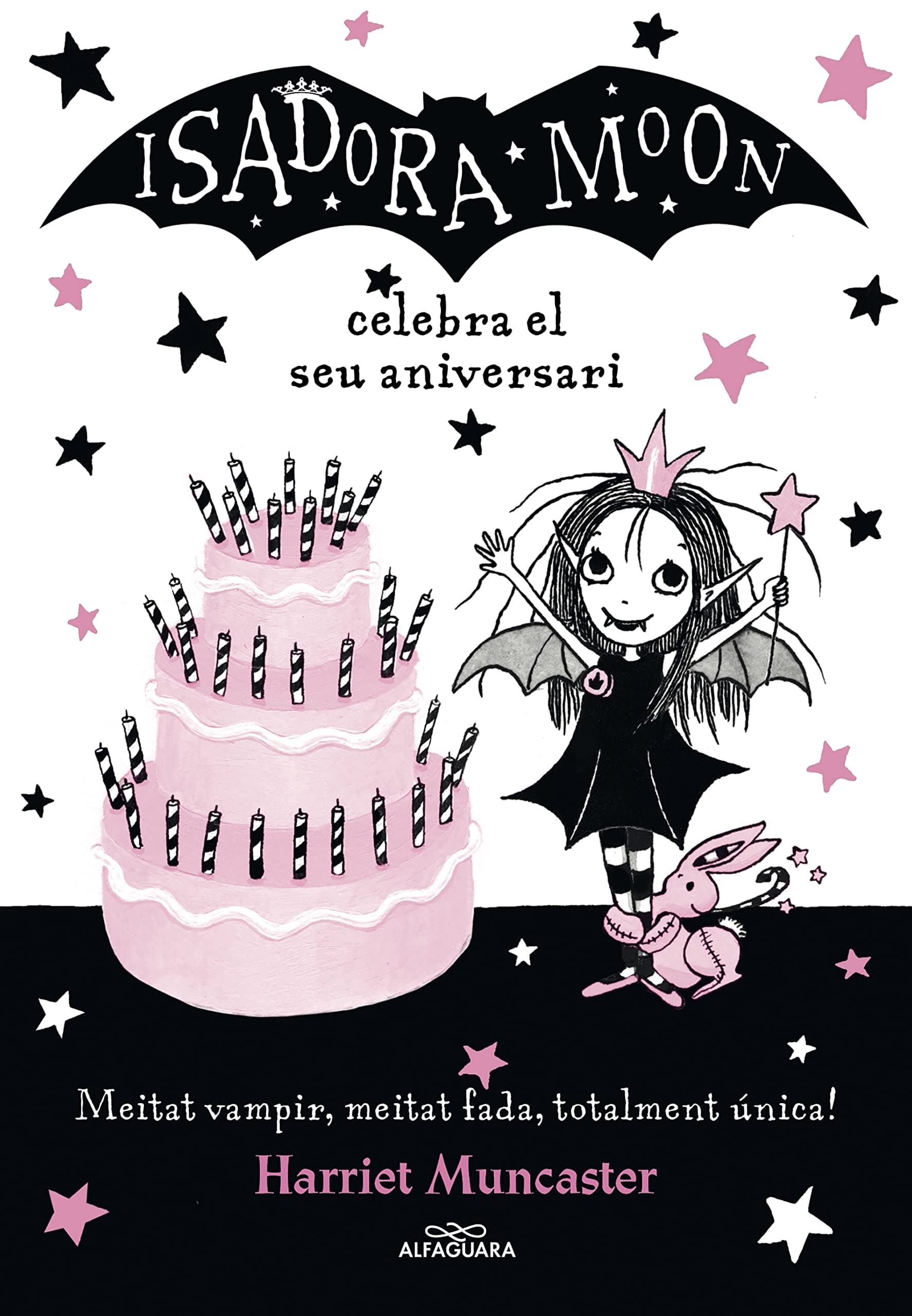 Portada de La Isadora Moon 3 - La Isadora Moon celebra el seu aniversari: Un llibre màgic amb purpurina a la coberta! (Harriet Muncaster)