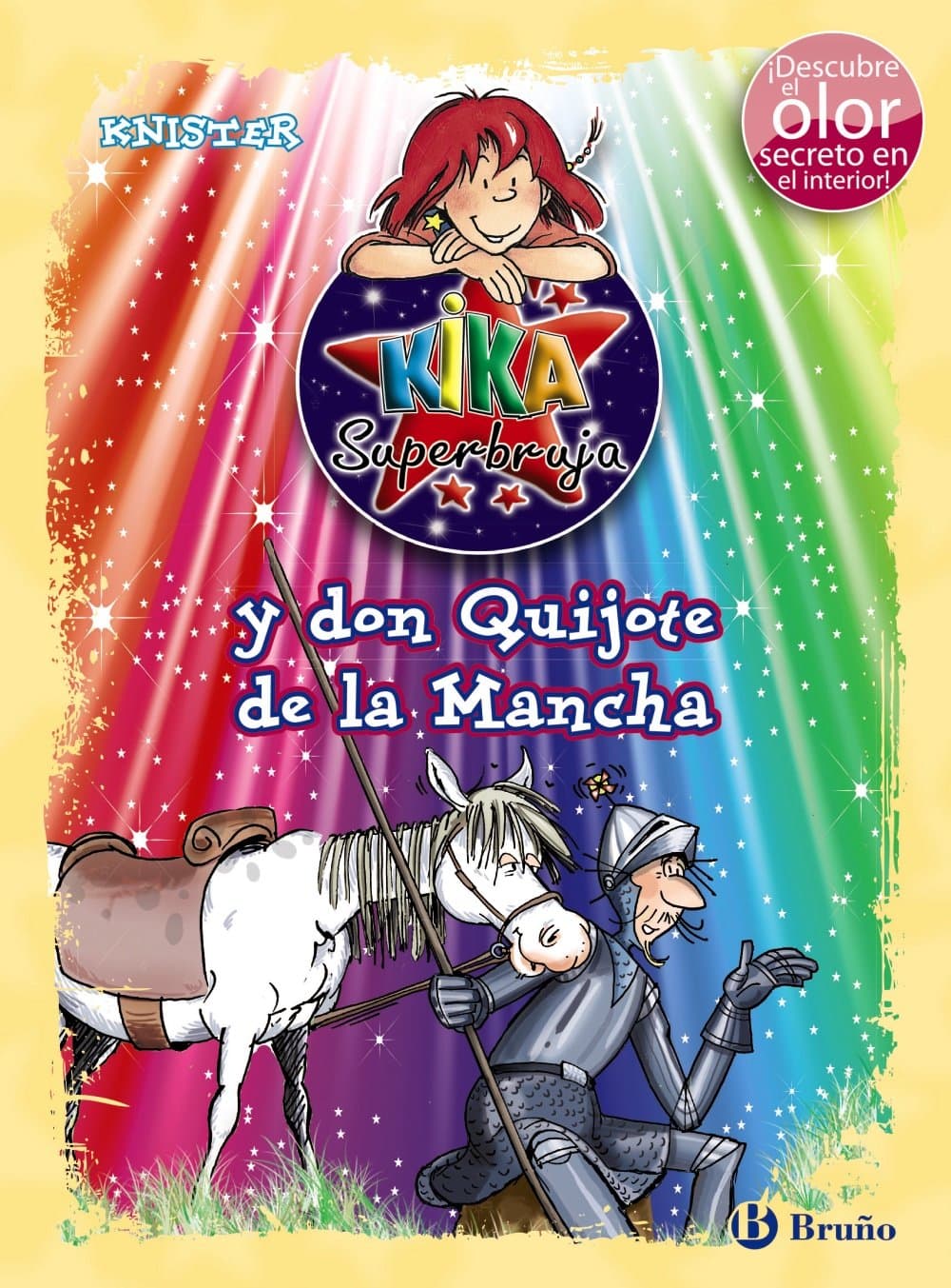 Portada de Kika Superbruja y don Quijote de la Mancha (ed. COLOR) (Castellano - A PARTIR DE 8 AÑOS - PERSONAJES - Kika Superbruja)