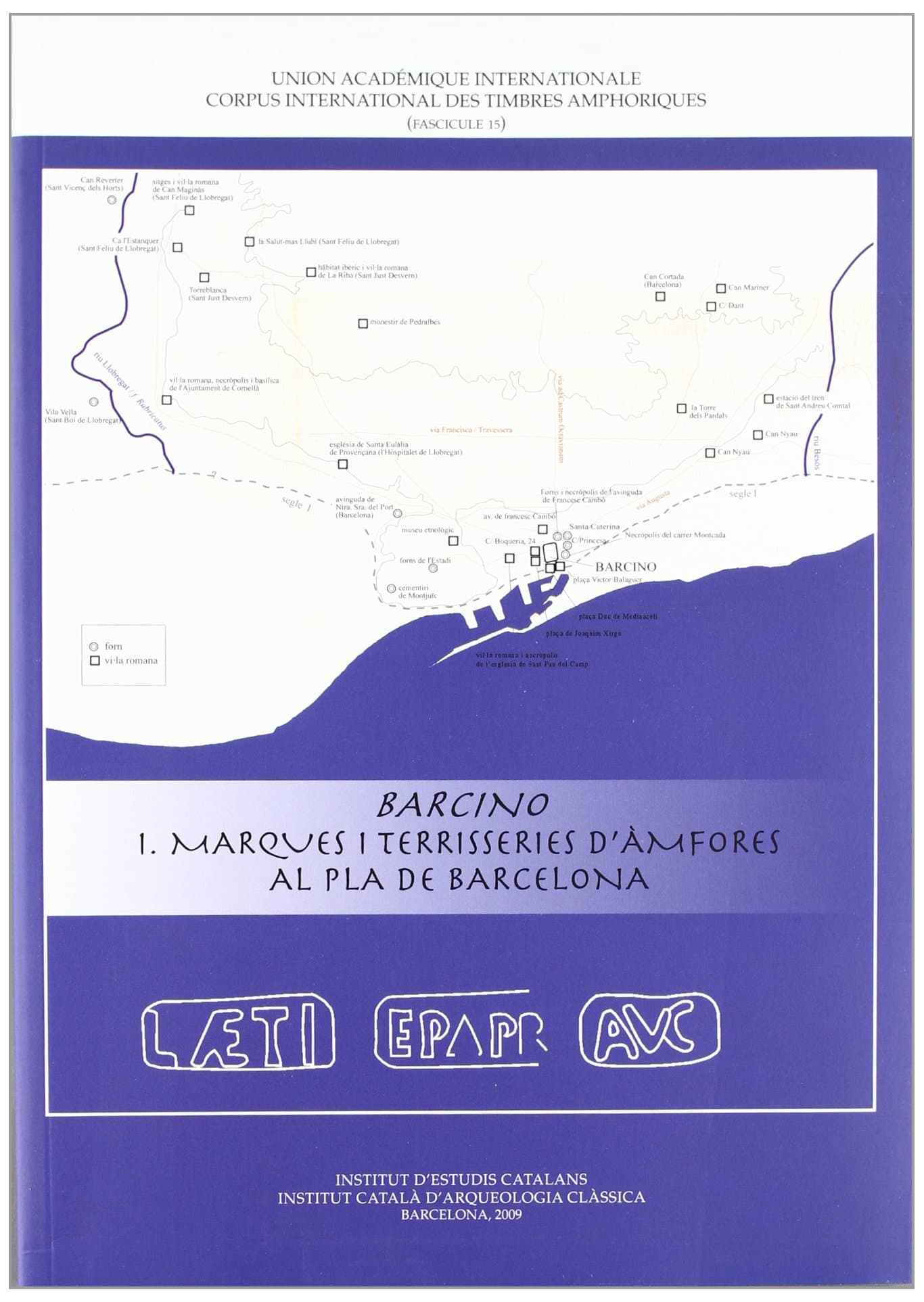 Portada de Barcino I: Marques i terrisseries d'àmfores al pla de Barcelona