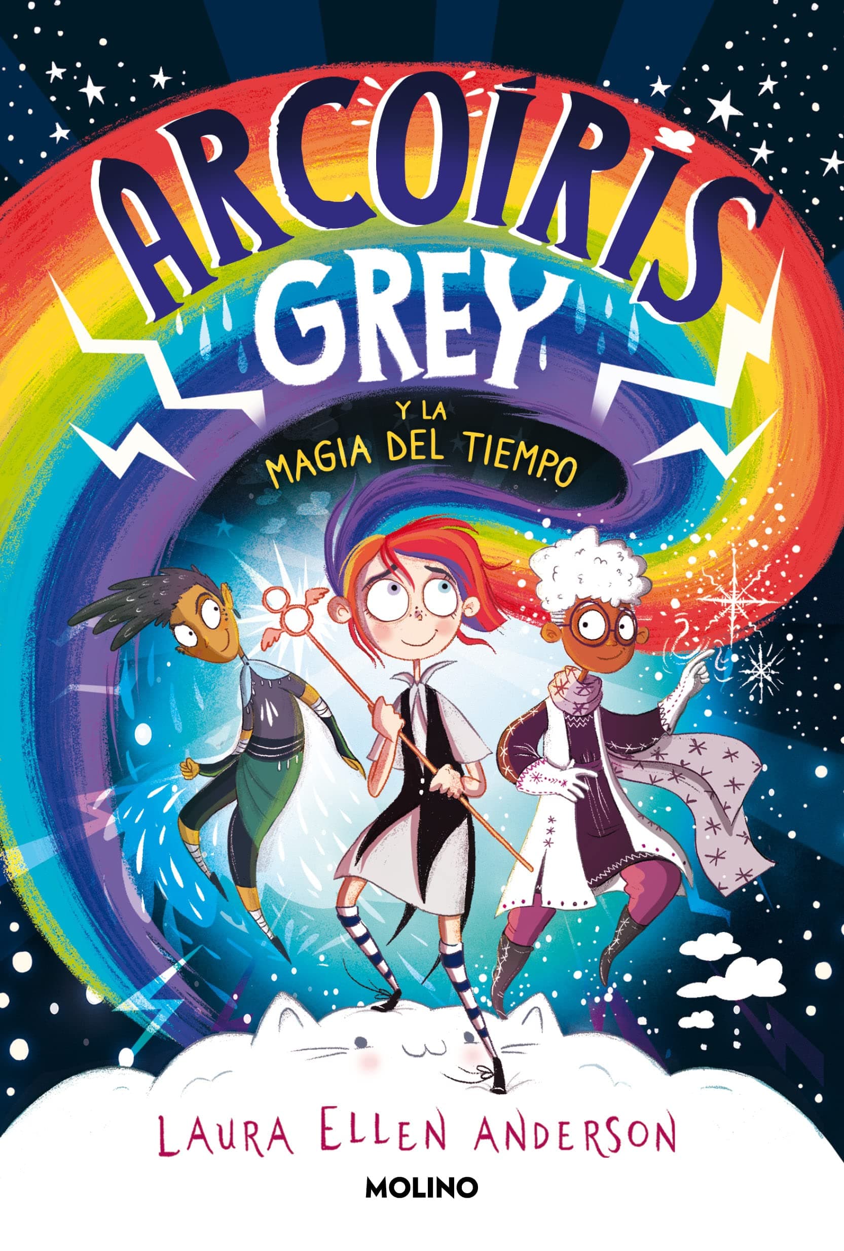 Portada de Arcoíris Grey 1 - Arcoíris Grey y la magia del tiempo (Ficción Kids)