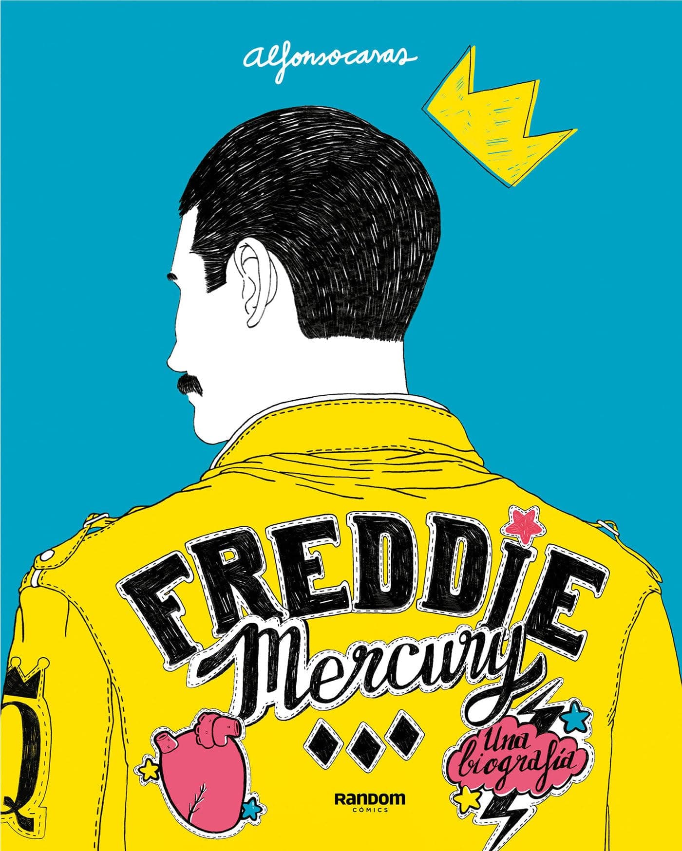 Portada de Freddie Mercury (Spanish Edition): Una biografía (Random Cómics)
