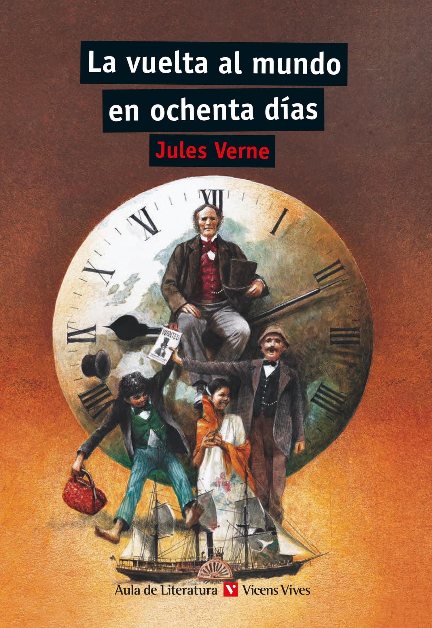Portada de La Vuelta Al Mundo En 80 Dias (Aula de Literatura) - 9788431662950