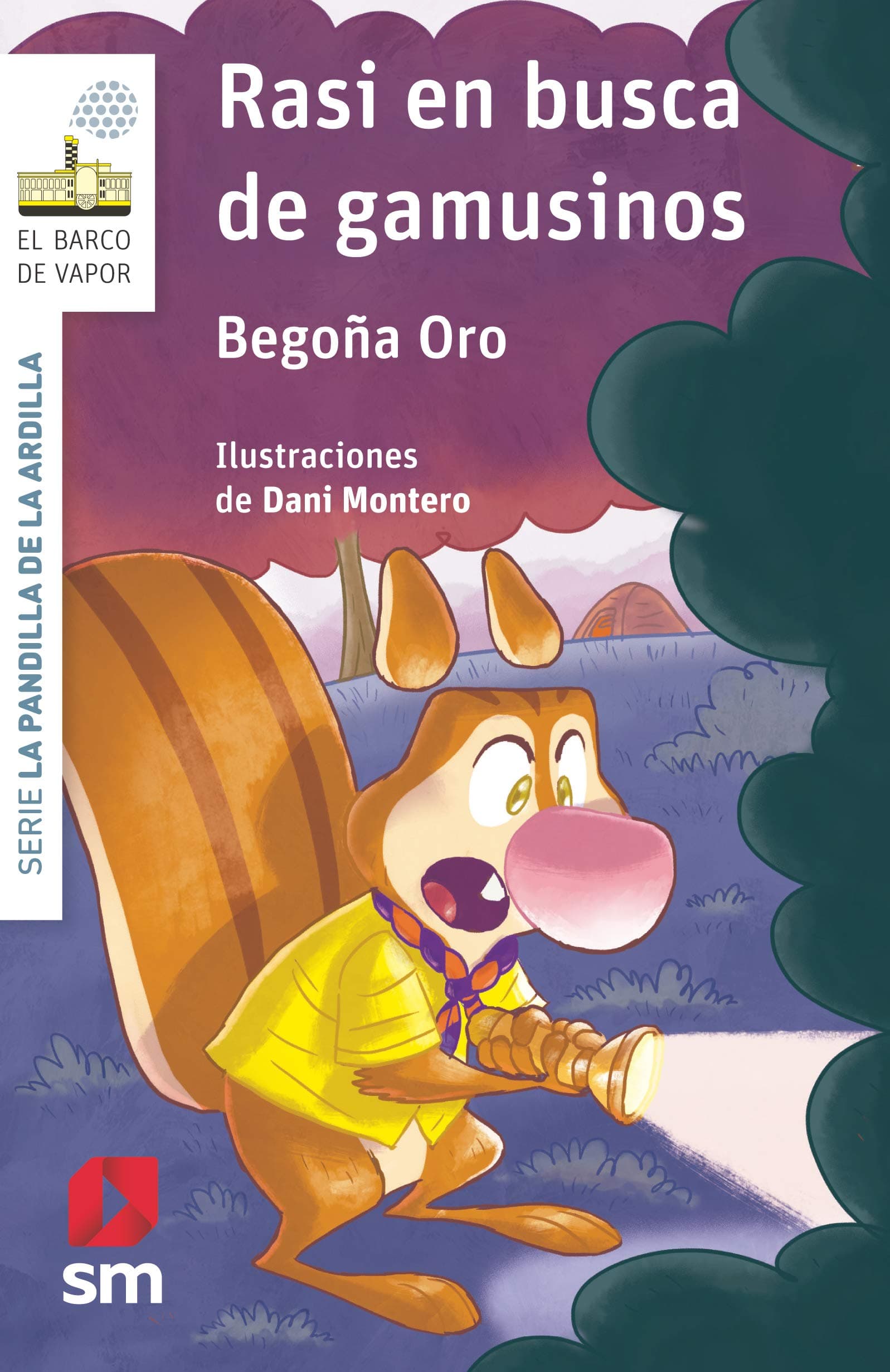 Portada de La pandilla de la ardilla 16. Rasi en busca de gamusinos (El Barco de Vapor Blanca)