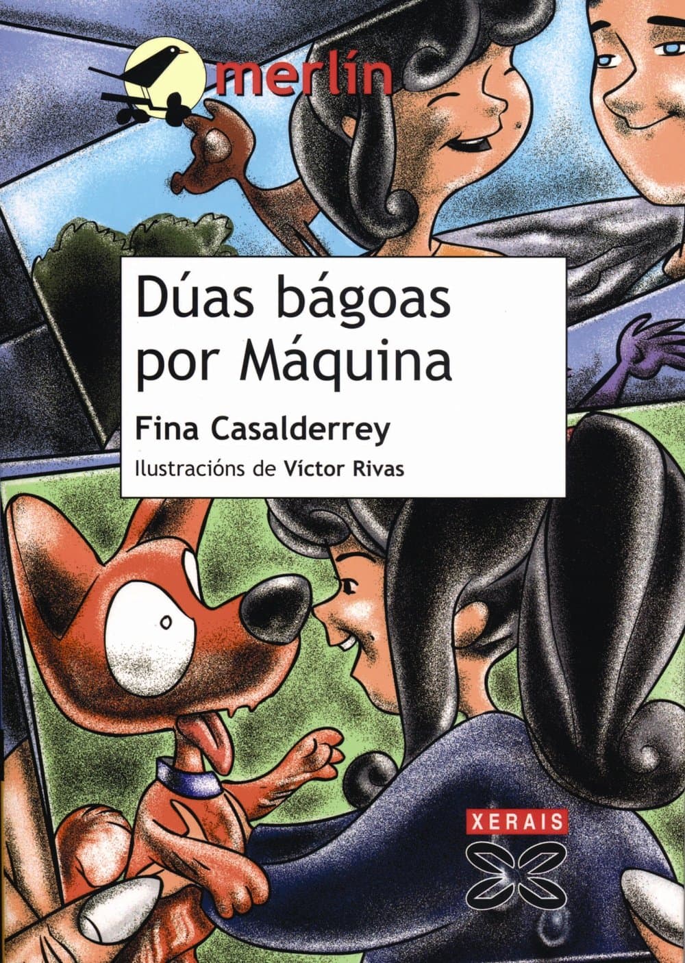 Portada de Dúas bágoas por Máquina (INFANTIL E XUVENIL - MERLÍN - De 11 anos en diante)