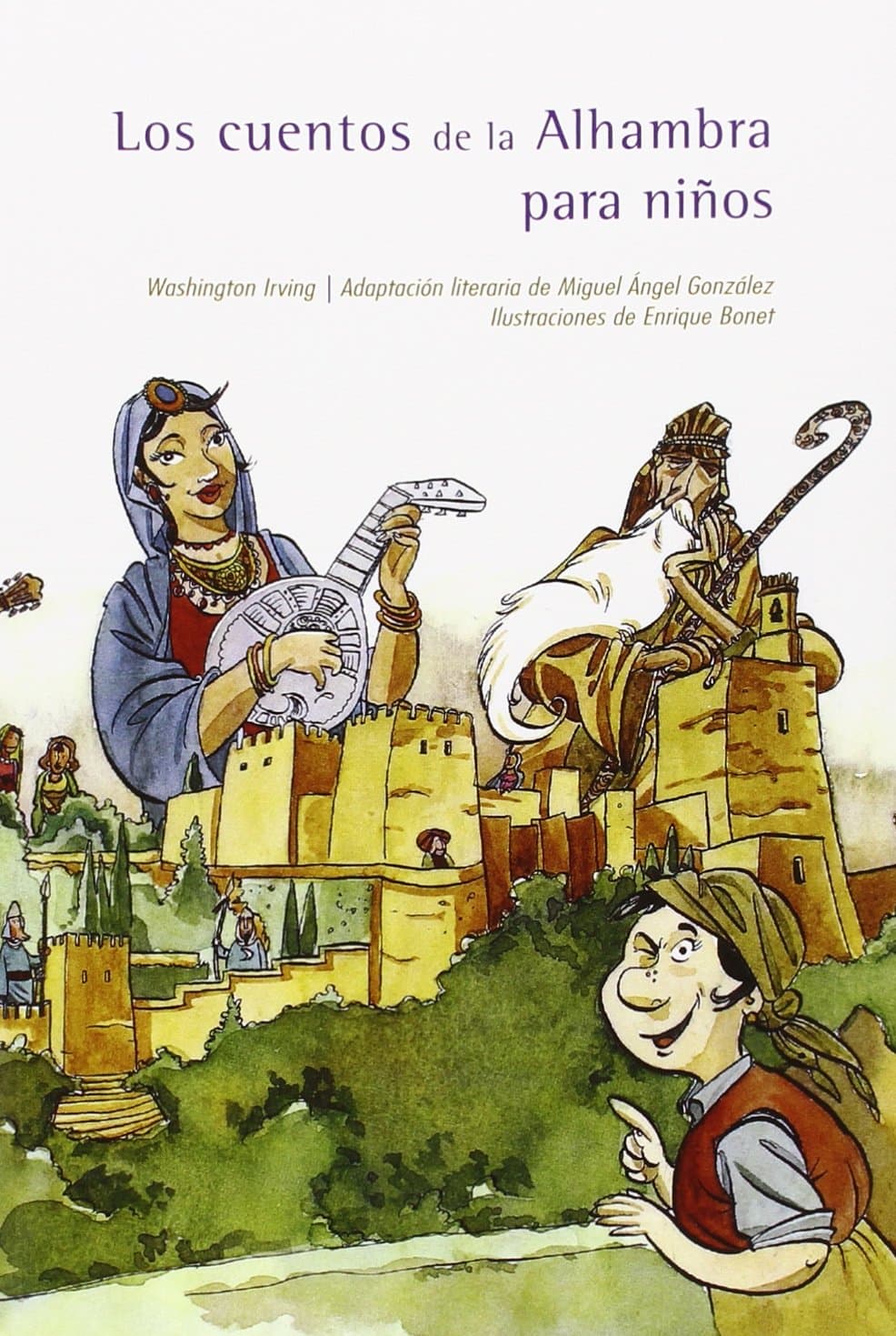 Portada de Cuentos de la Alhambra para niños,Los (LV - SERIE GRANADA)