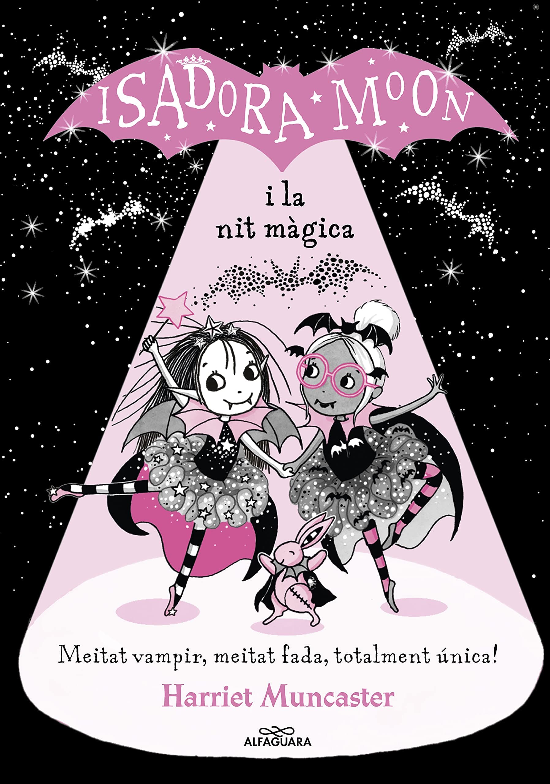 Portada de Grans històries de la Isadora Moon 2 - La Isadora Moon i la nit màgica: Un llibre màgic amb purpurina a la coberta! (Harriet Muncaster)