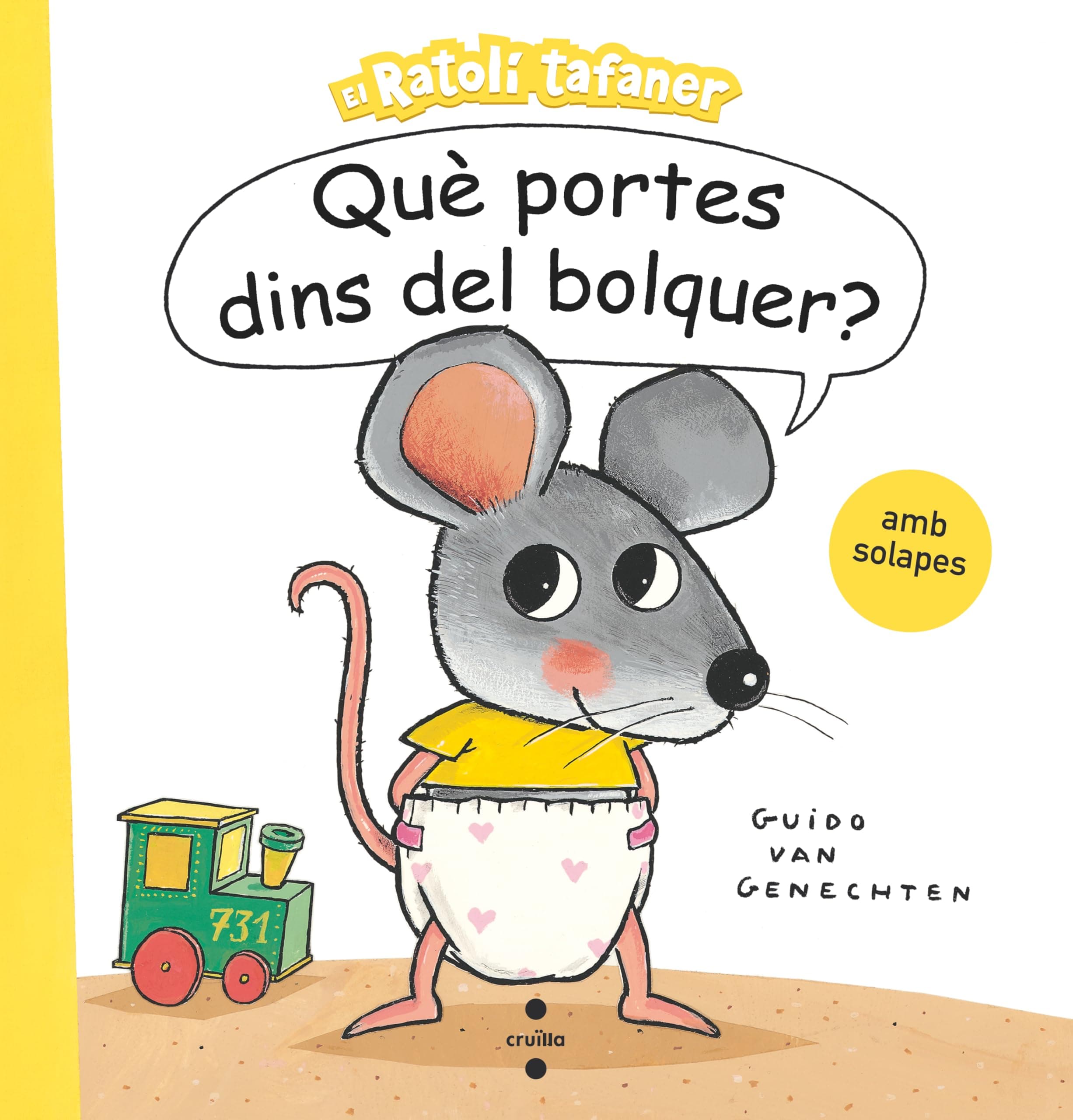 Portada de Què portes dins del bolquer? (El ratolí tafaner)