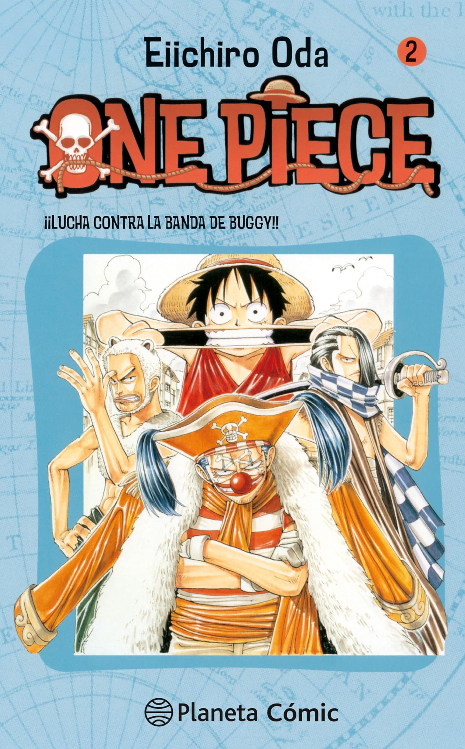 Portada de One Piece nº 002: ¡¡LUCHA CONTRA LA BANDA DE BUGGY!!: 2 (Manga Shonen)