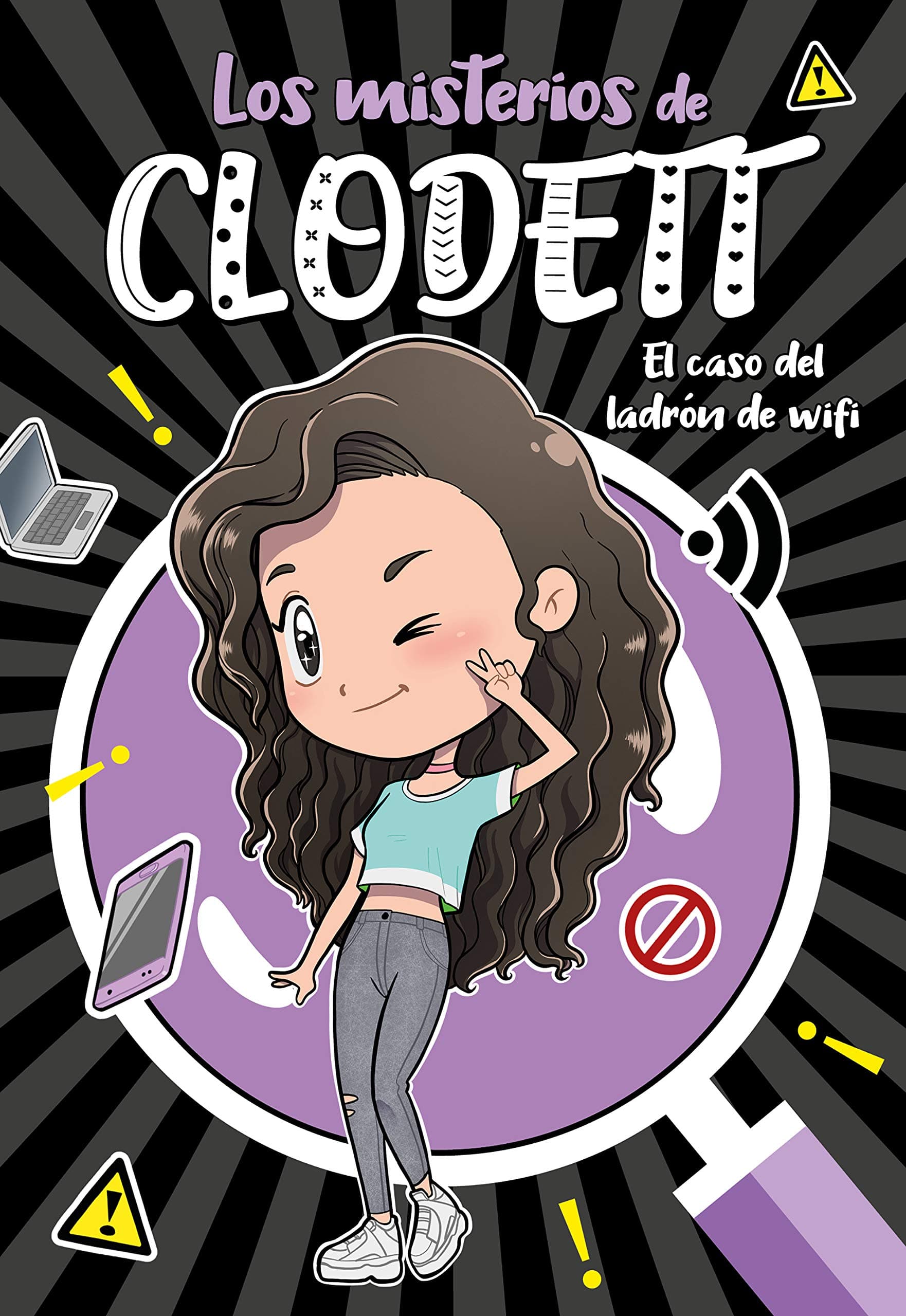 Portada de El caso del ladrón de wifi (Misterios de Clodett 1) (Jóvenes lectores)
