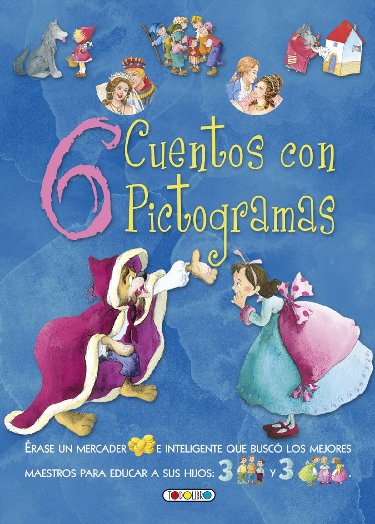 Portada de 6 cuentos con pictograma