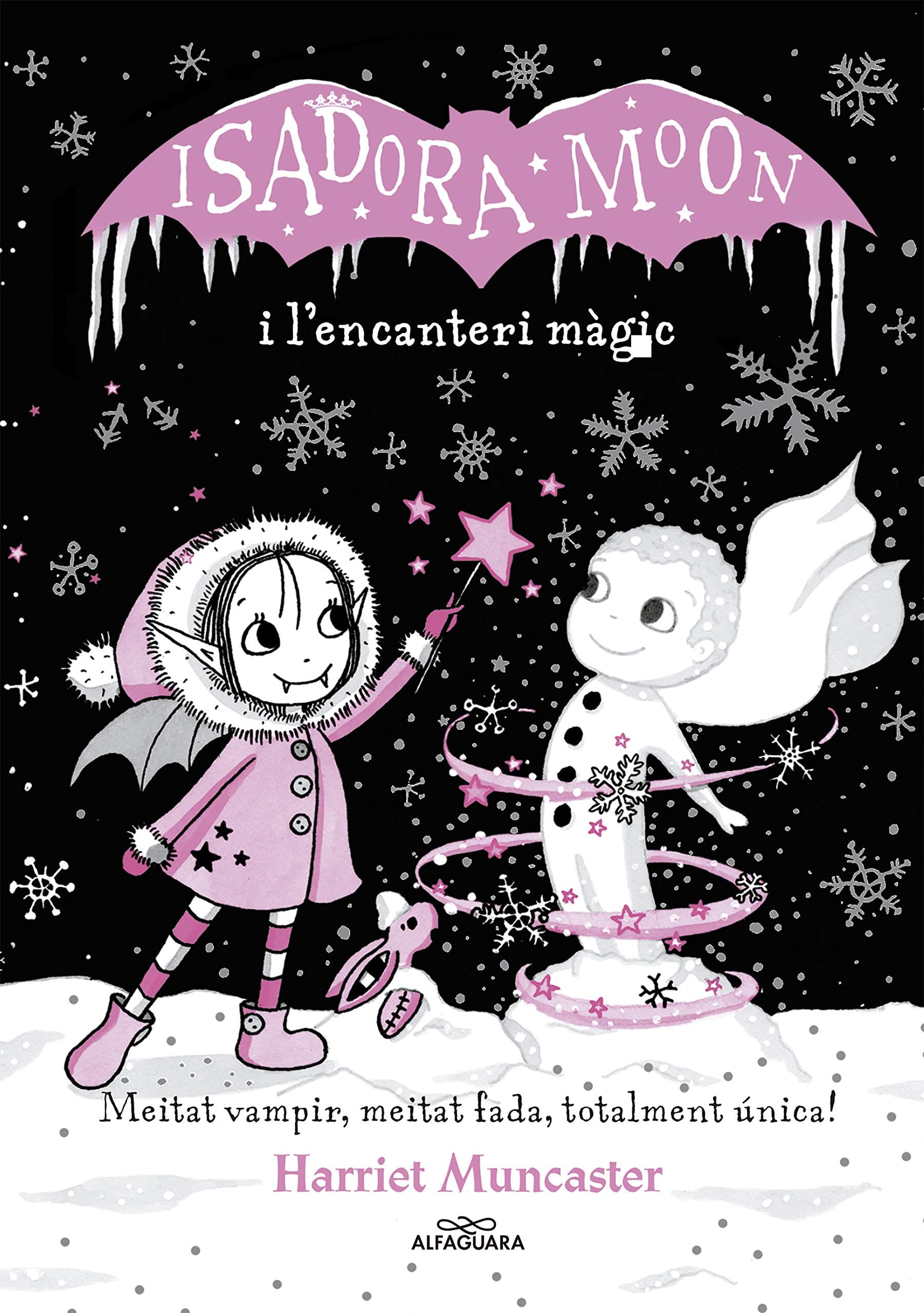 Portada de Grans històries de la Isadora Moon 1 - La Isadora Moon i l'encanteri màgic: Un llibre màgic amb purpurina a la coberta! (Harriet Muncaster)