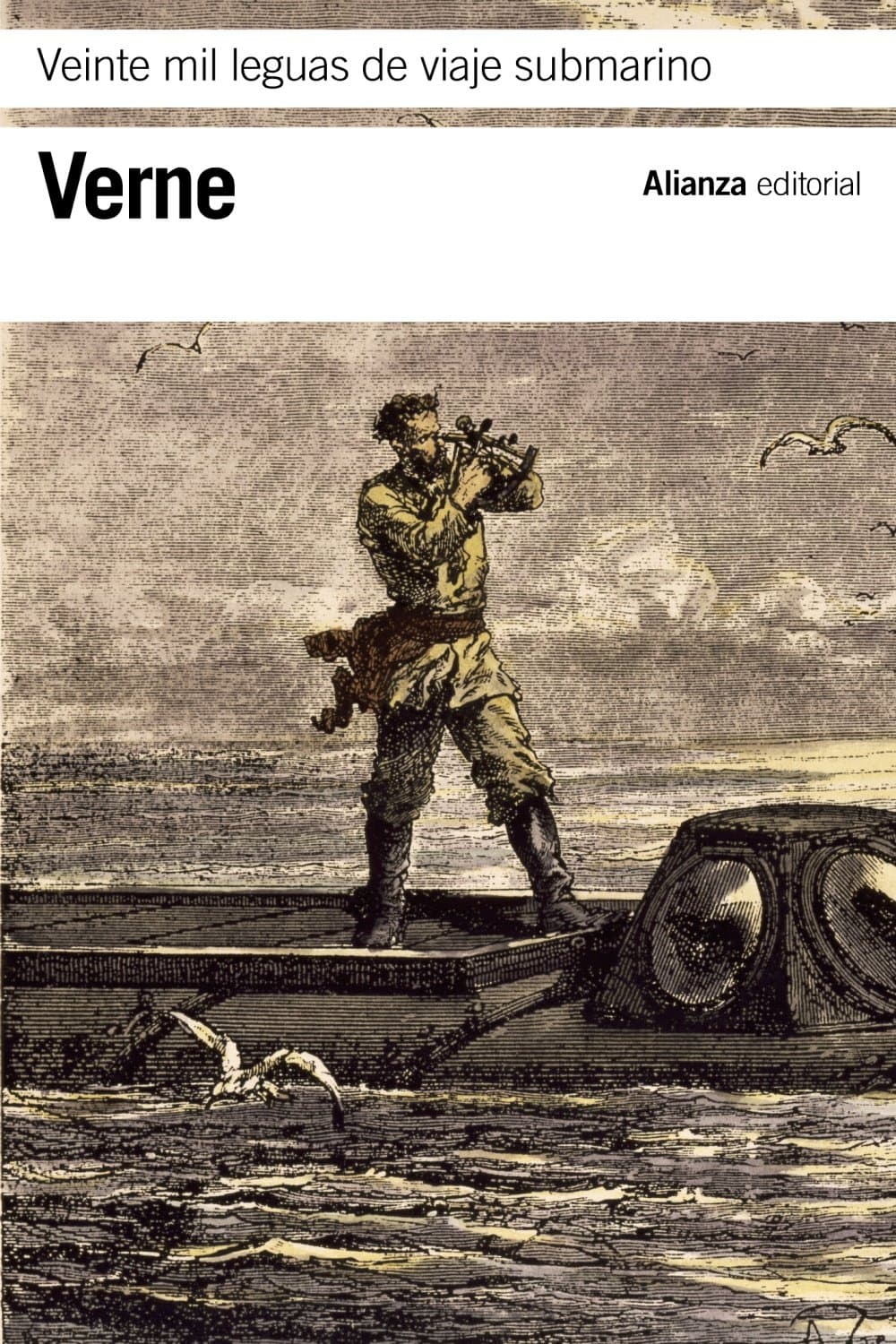 Portada de Veinte mil leguas de viaje submarino (El libro de bolsillo - Bibliotecas de autor - Biblioteca Verne)