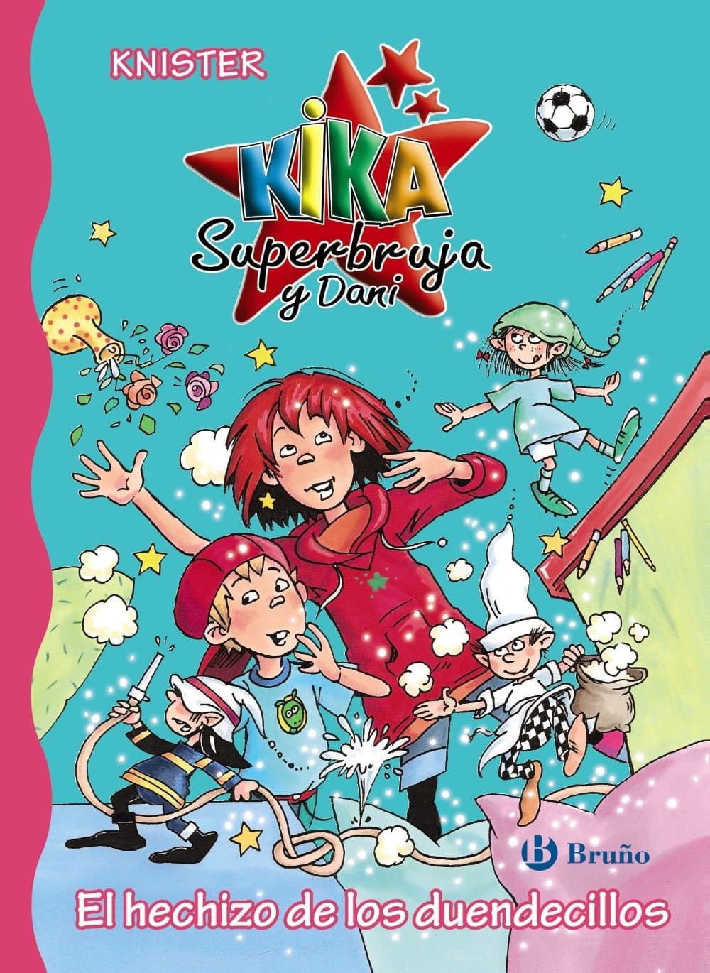 Portada de El hechizo de los duendecillos (Castellano - A PARTIR DE 6 AÑOS - PERSONAJES Y SERIES - Kika Superbruja y Dani)