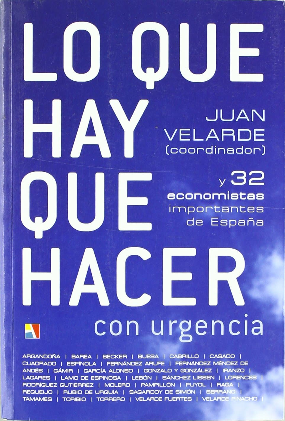 Portada de Lo que hay que hacer con urgencia
