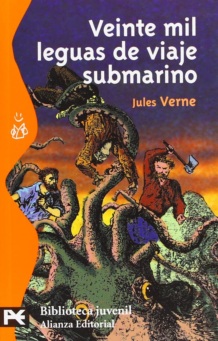 Portada de Veinte mil leguas de viaje submarino (El Libro De Bolsillo - Bibliotecas Temáticas - Biblioteca Juvenil)