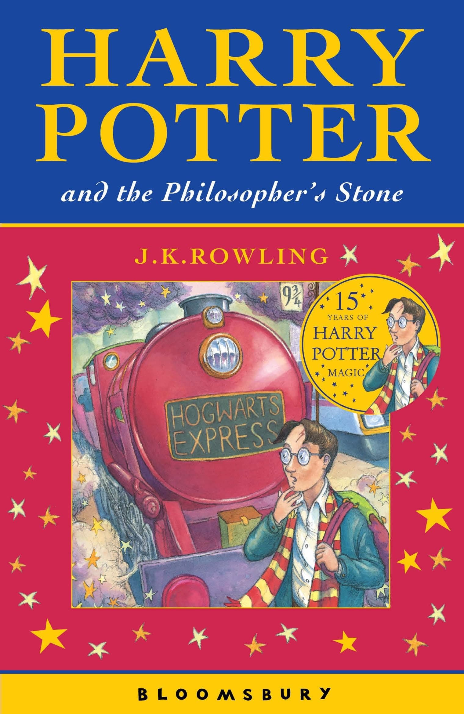 Portada de Harry Potter and the Philosopher's Stone