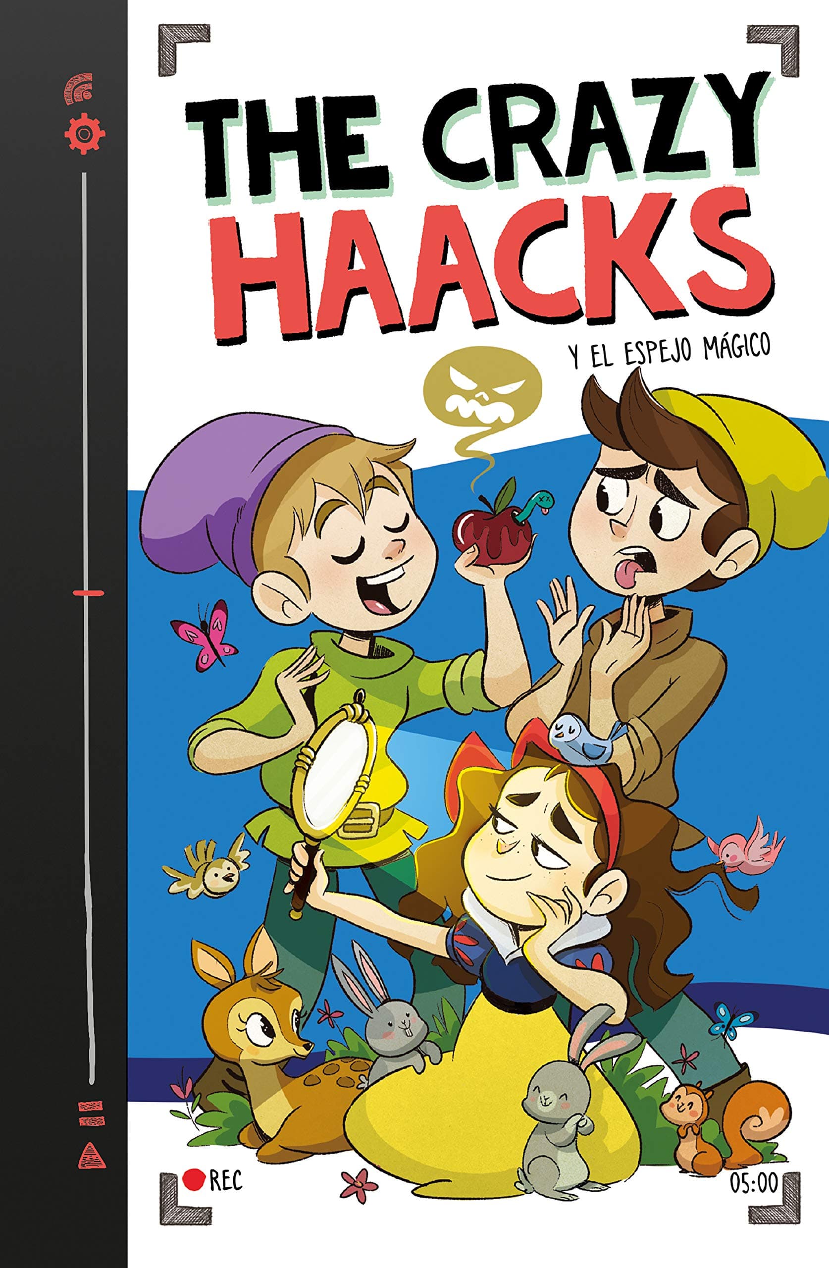 Portada de The Crazy Haacks y el espejo mágico (The Crazy Haacks 5) (Jóvenes lectores)