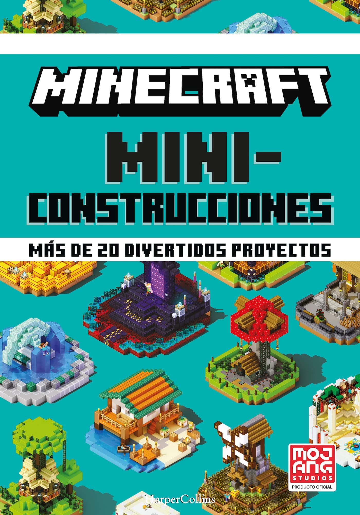 Portada de MINECRAFT Miniconstrucciones. Más de 20 divertidos proyectos (HARPERKIDS)