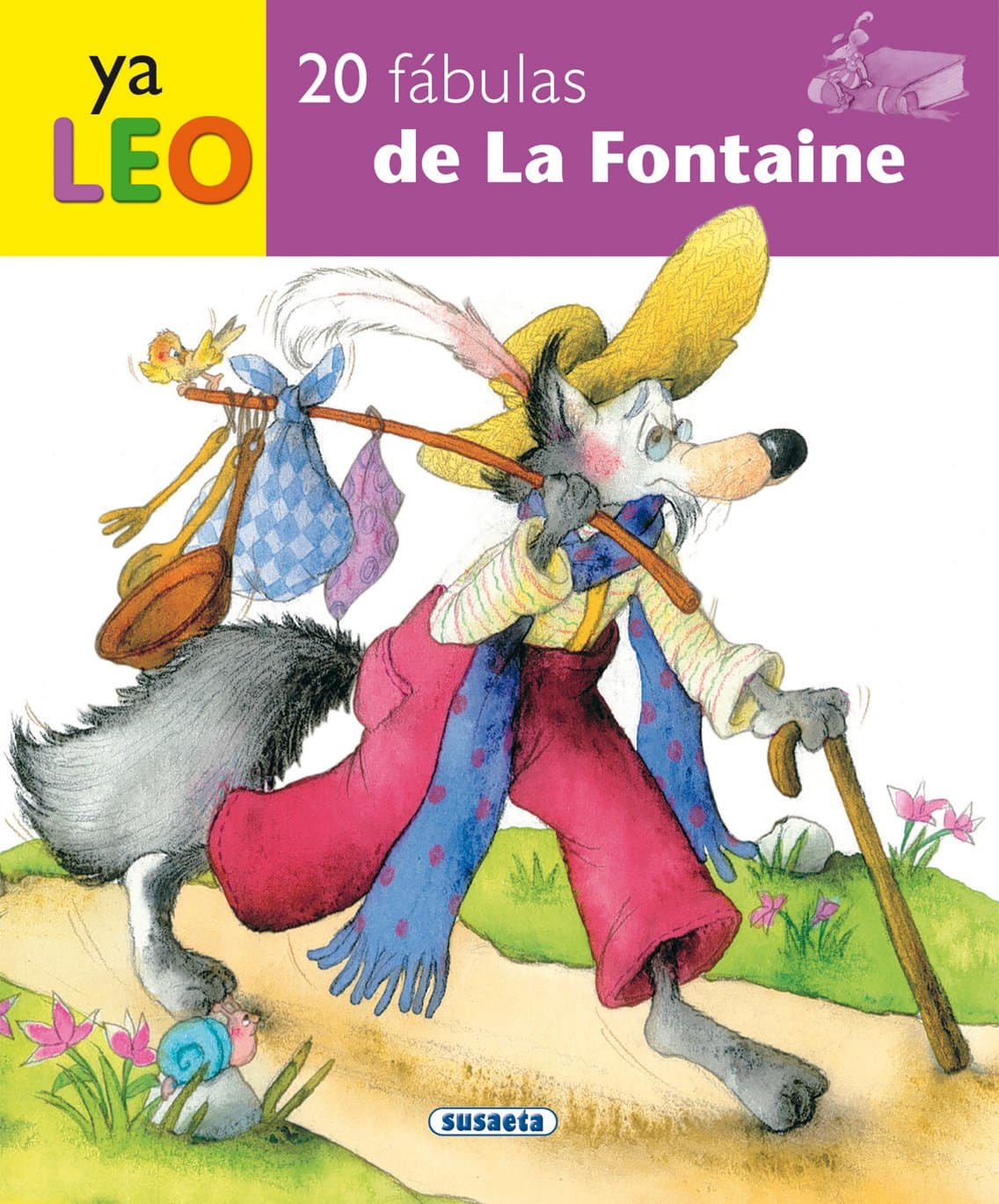 Portada de 20 fábulas de La Fontaine (Ya Leo)