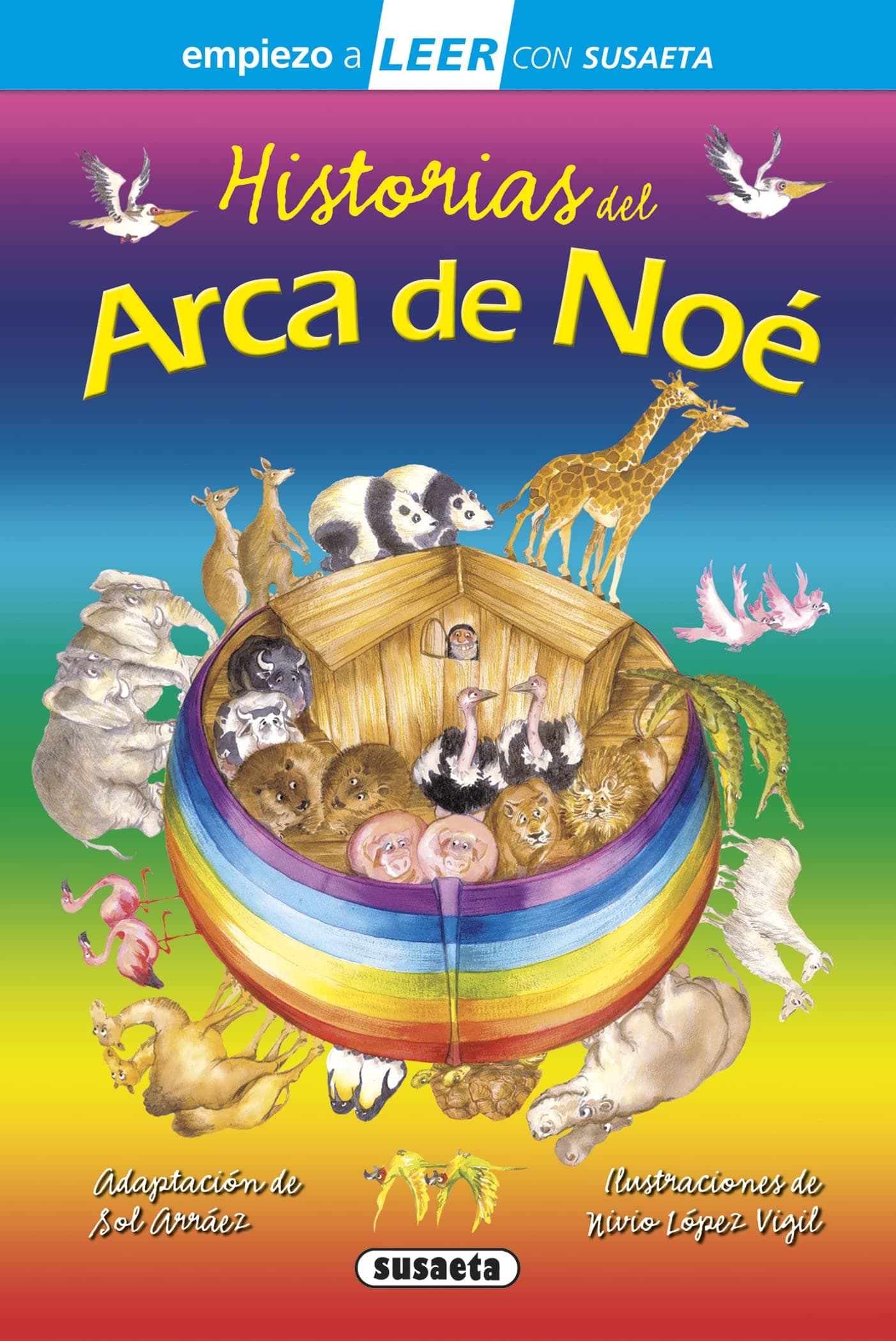 Portada de Historias del arca de Noé (Empiezo a LEER con Susaeta - nivel 1)